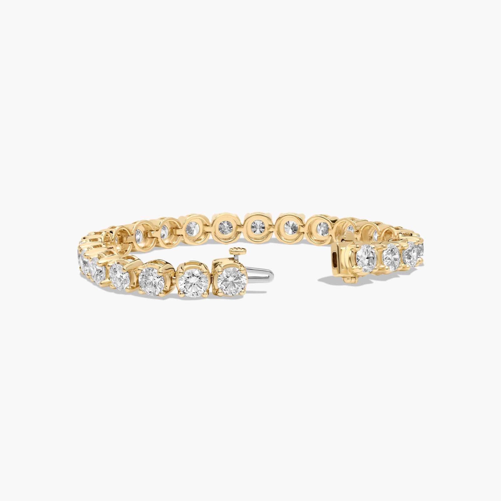 Tennis Bracelet With 12 CTW Lab-Grown Diamonds In 14K Yellow Gold (6")