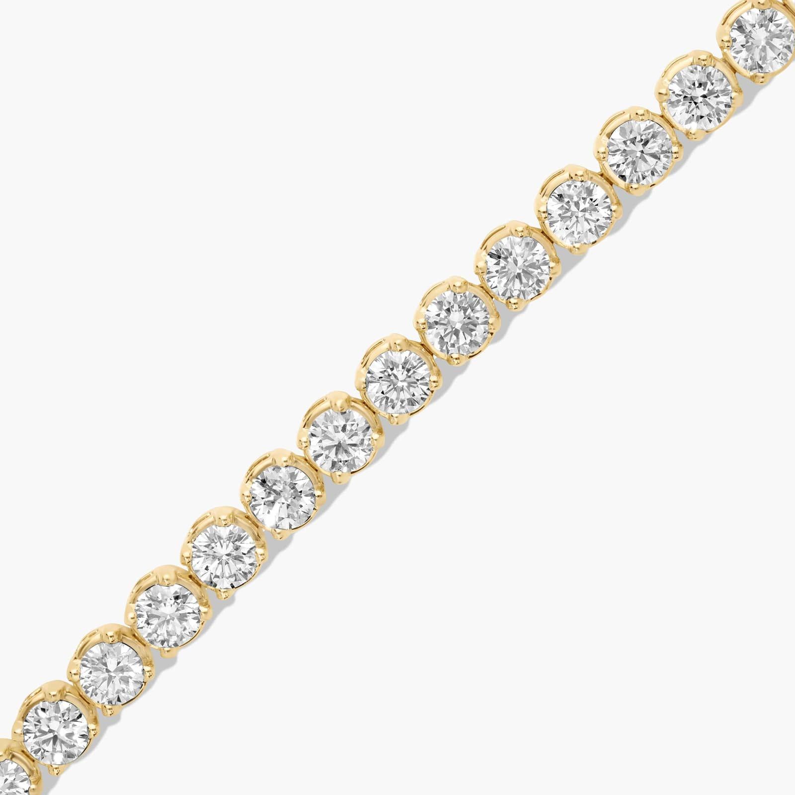 Tennis Bracelet With 12 CTW Lab-Grown Diamonds In 14K Yellow Gold (6")