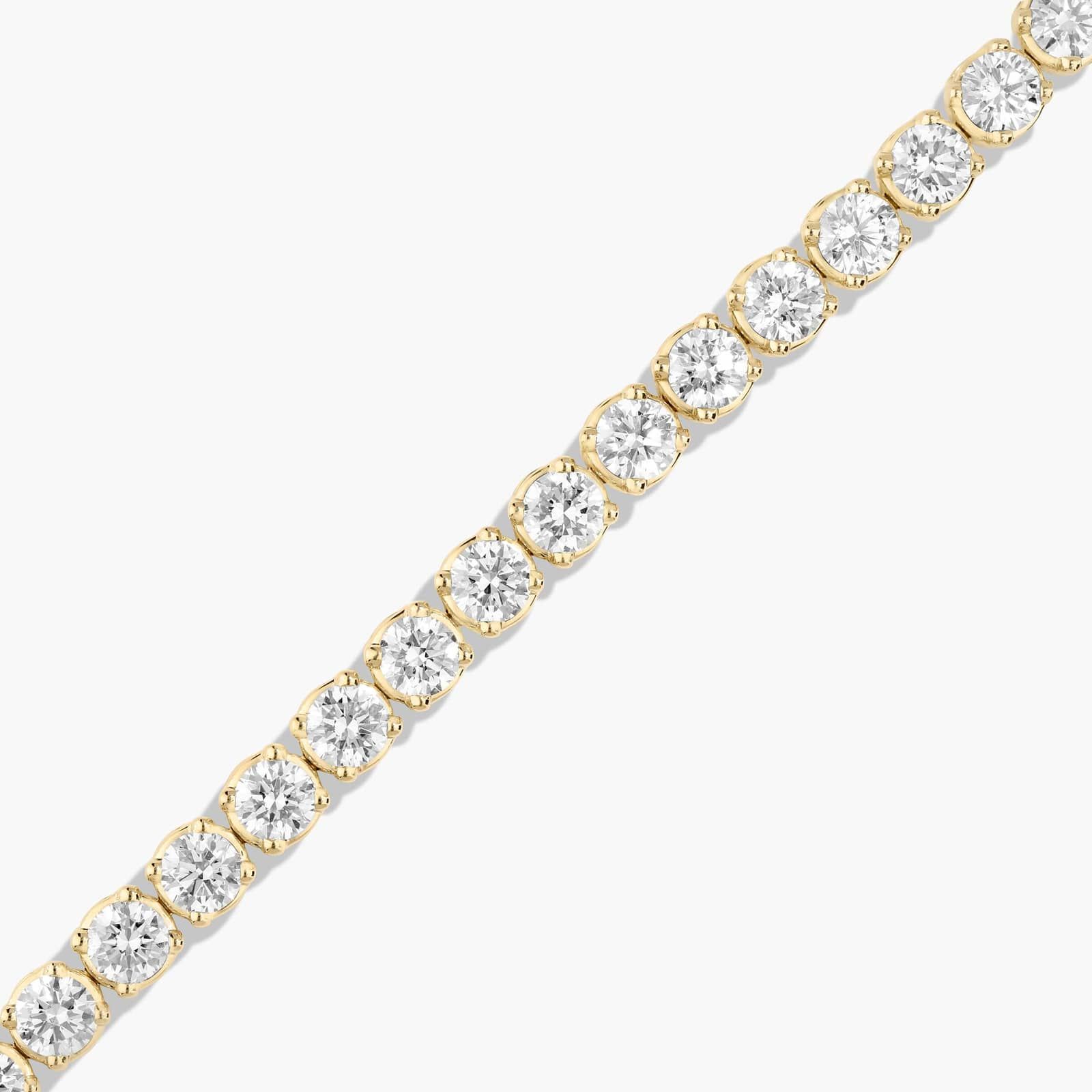 Tennis Bracelet With 15 CTW Lab-Grown Diamonds In 14K Yellow Gold (6")