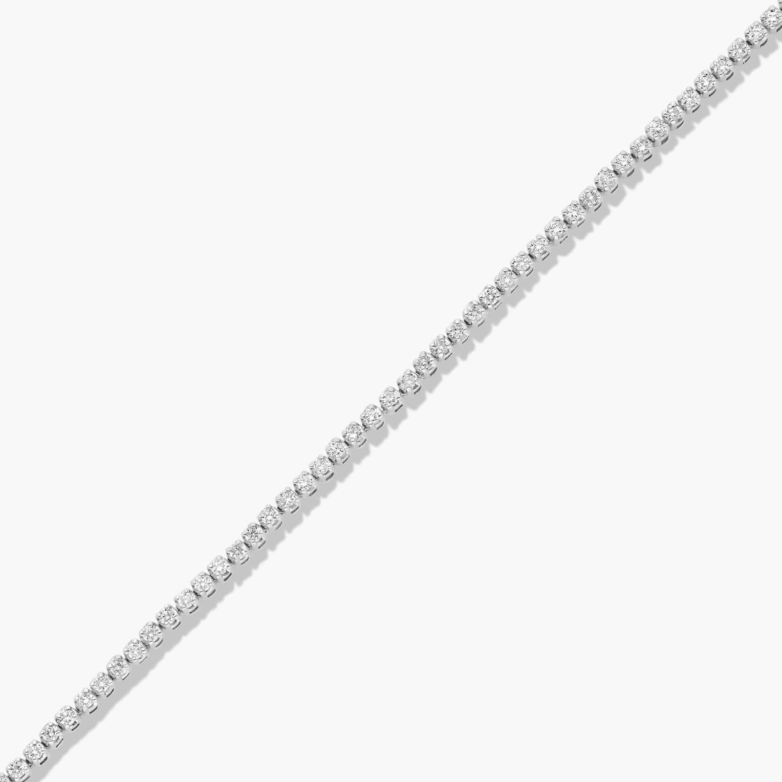 Tennis Bracelet With 1 CTW Lab-Grown Diamonds In 14K White Gold (8")