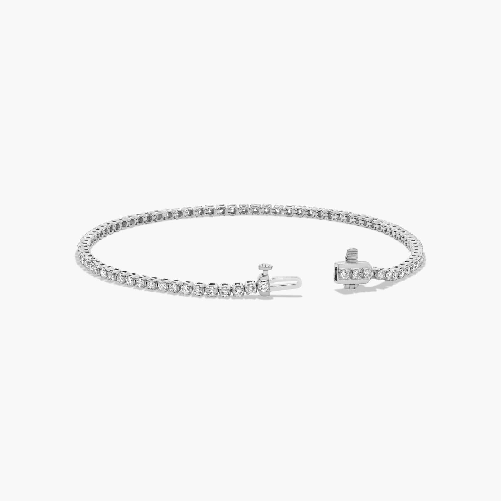 Tennis Bracelet With 2 CTW Lab-Grown Diamonds In 14K White Gold (8")