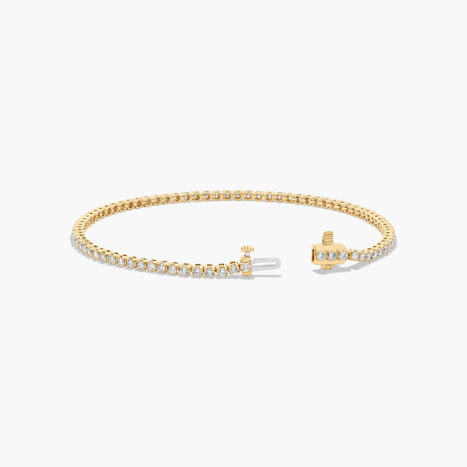 Tennis Bracelet With 2 CTW Lab-Grown Diamonds In 14K Yellow Gold (8")