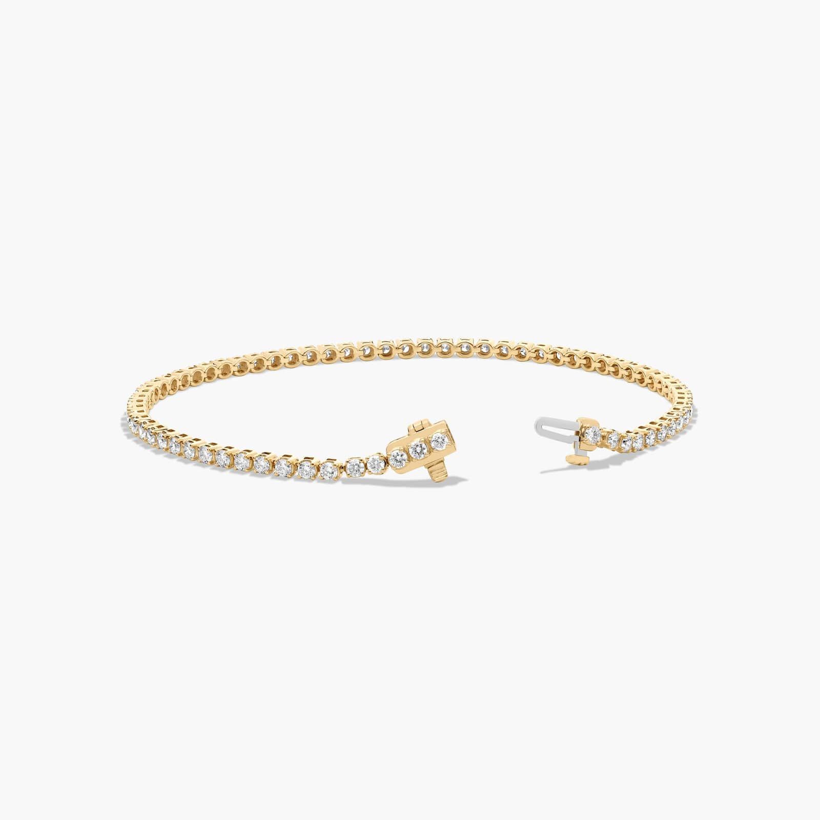 Tennis Bracelet With 3 CTW Lab-Grown Diamonds In 14K Yellow Gold (8")