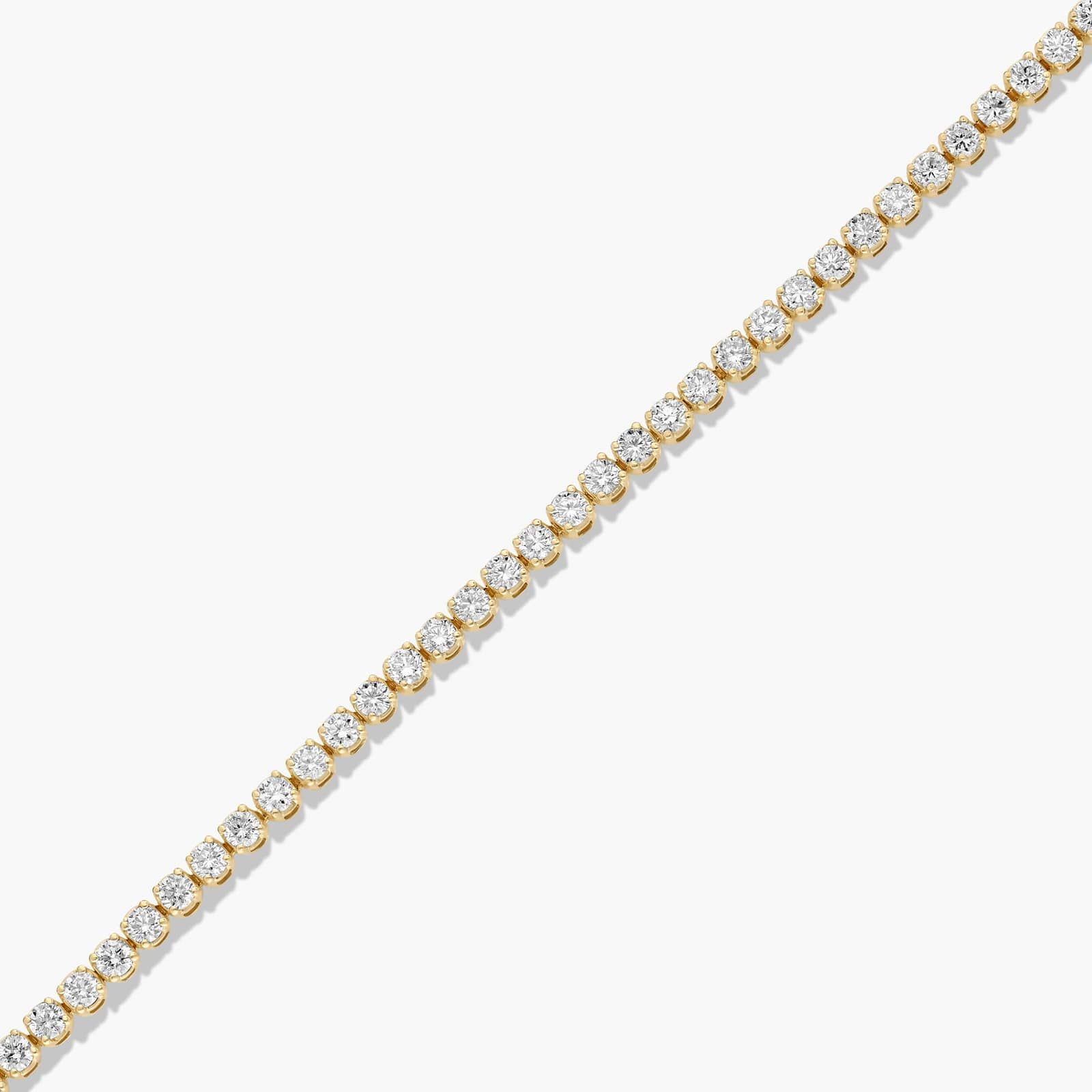 Tennis Bracelet With 3 CTW Lab-Grown Diamonds In 14K Yellow Gold (8")