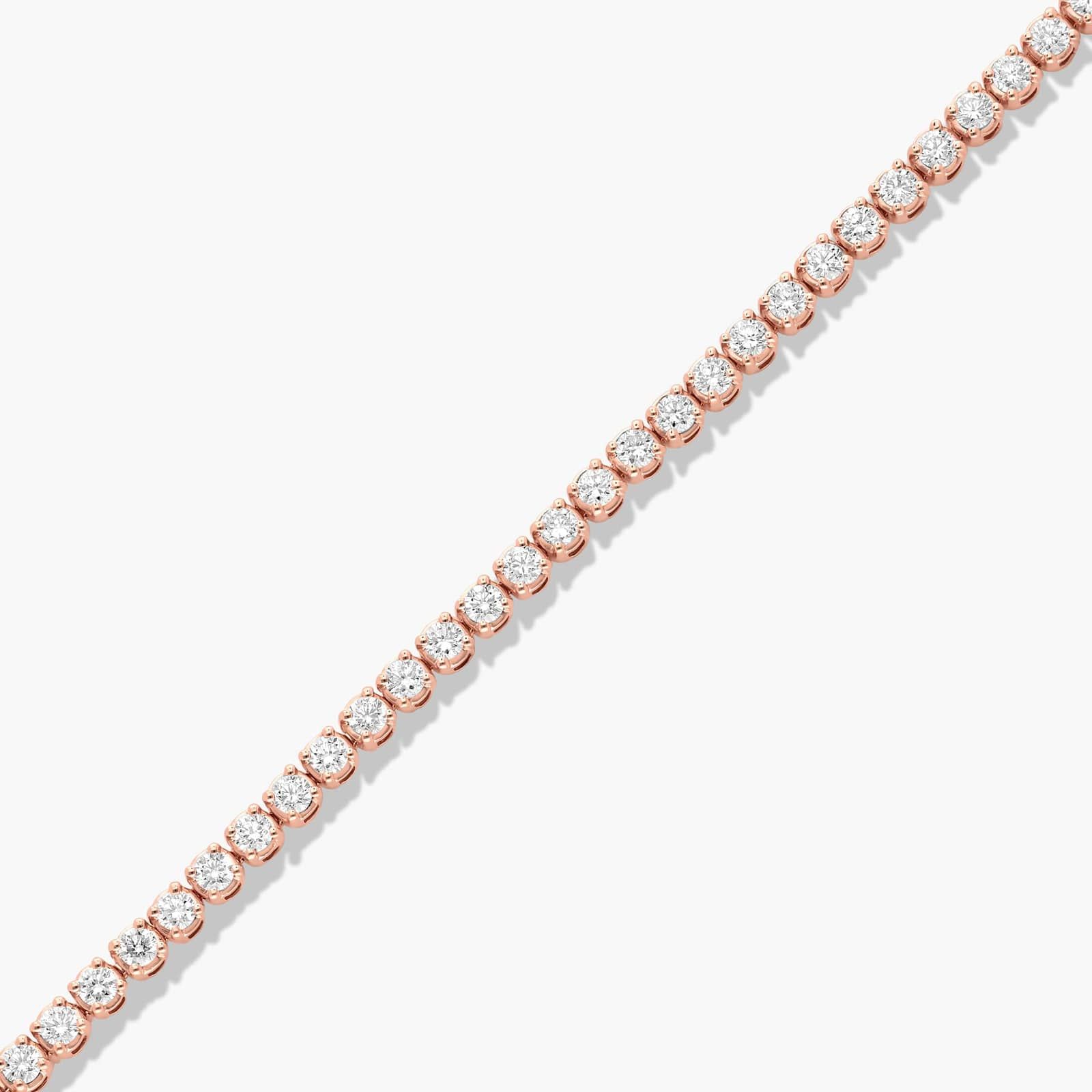 Tennis Bracelet With 4 CTW Diamonds In 14K Rose Gold (8")