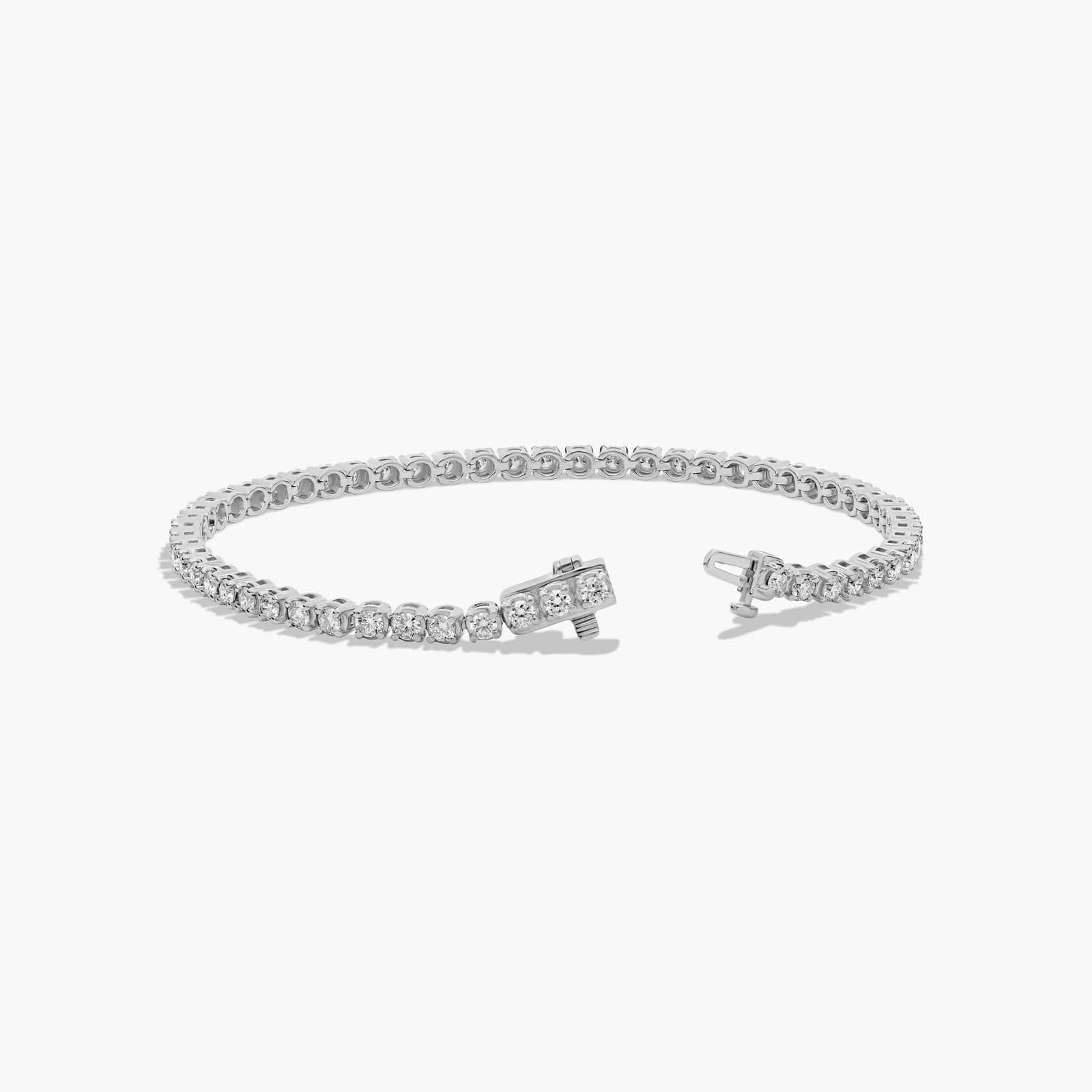 Tennis Bracelet With 4 CTW Lab-Grown Diamonds In 14K White Gold (8")