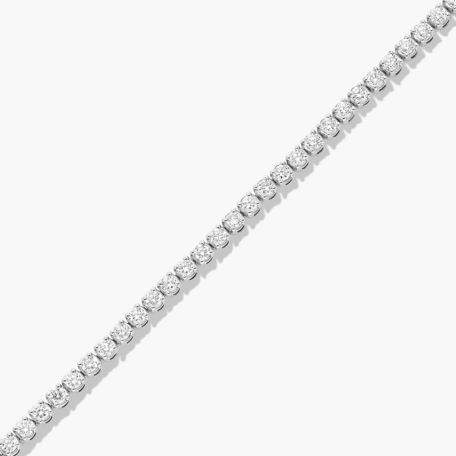 Tennis Bracelet With 4 CTW Lab-Grown Diamonds In 14K White Gold (8")