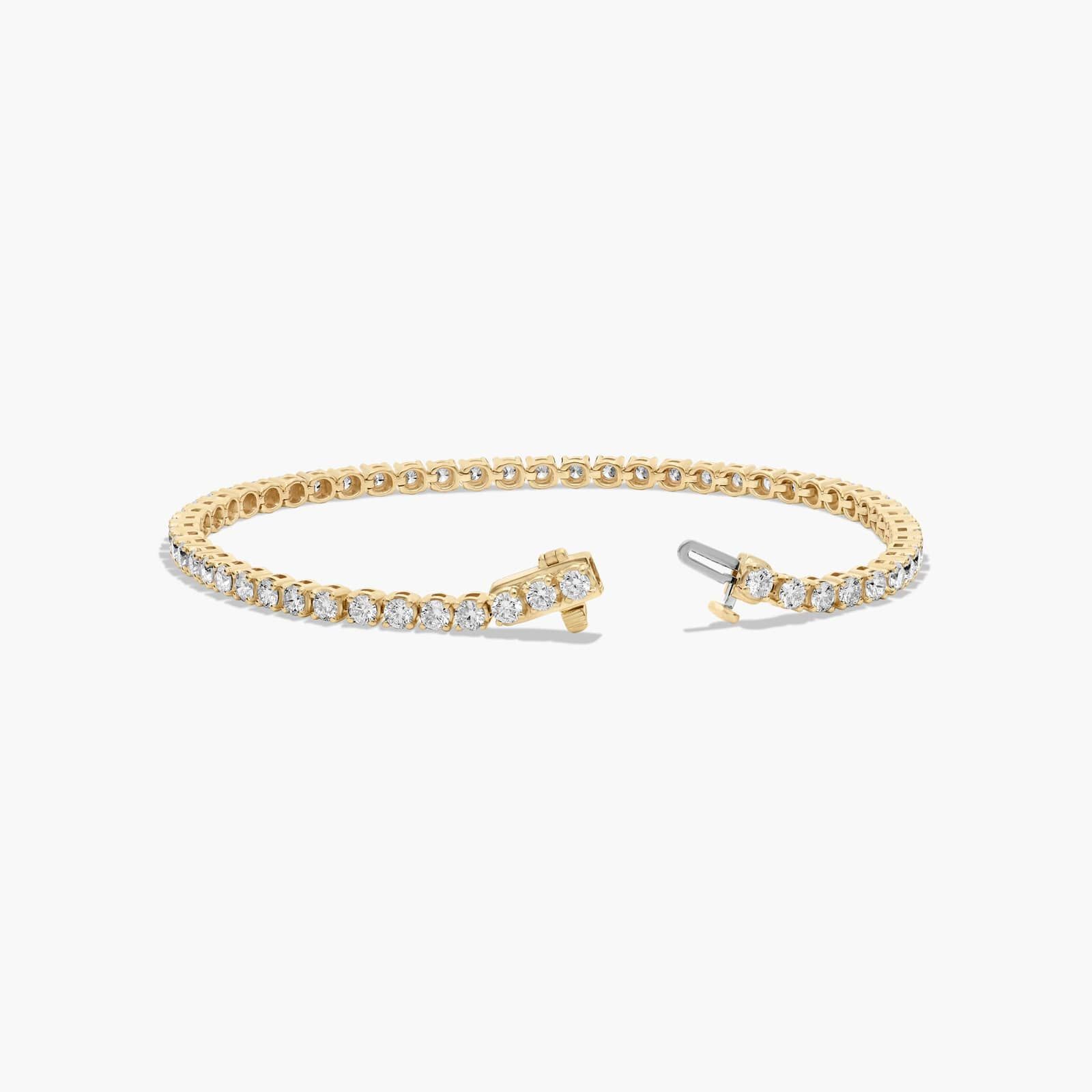 Tennis Bracelet With 5 CTW Lab-Grown Diamonds In 14K Yellow Gold (8")