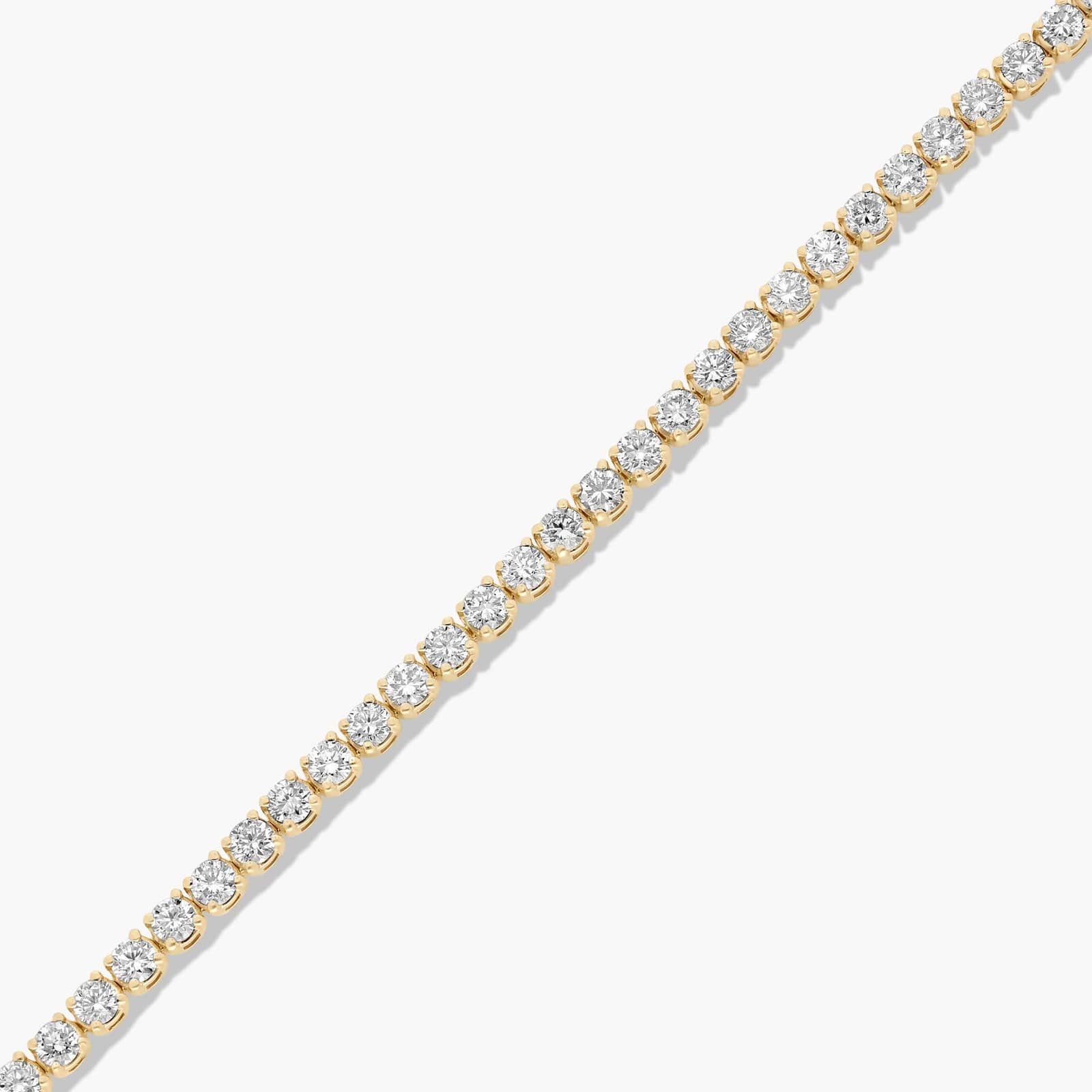 Tennis Bracelet With 5 CTW Lab-Grown Diamonds In 14K Yellow Gold (8")