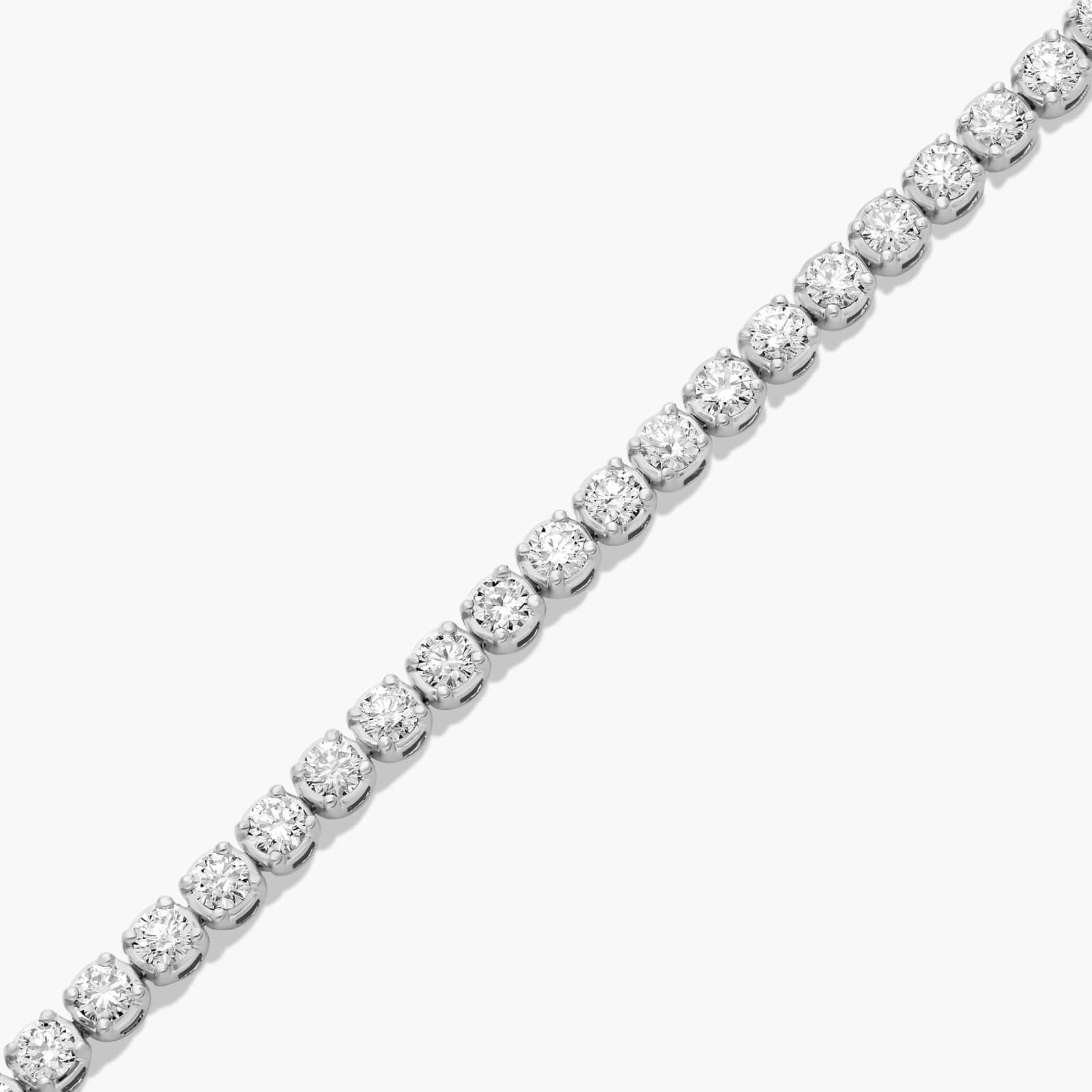Tennis Bracelet With 7 CTW Lab-Grown Diamonds In 14K White Gold (8")