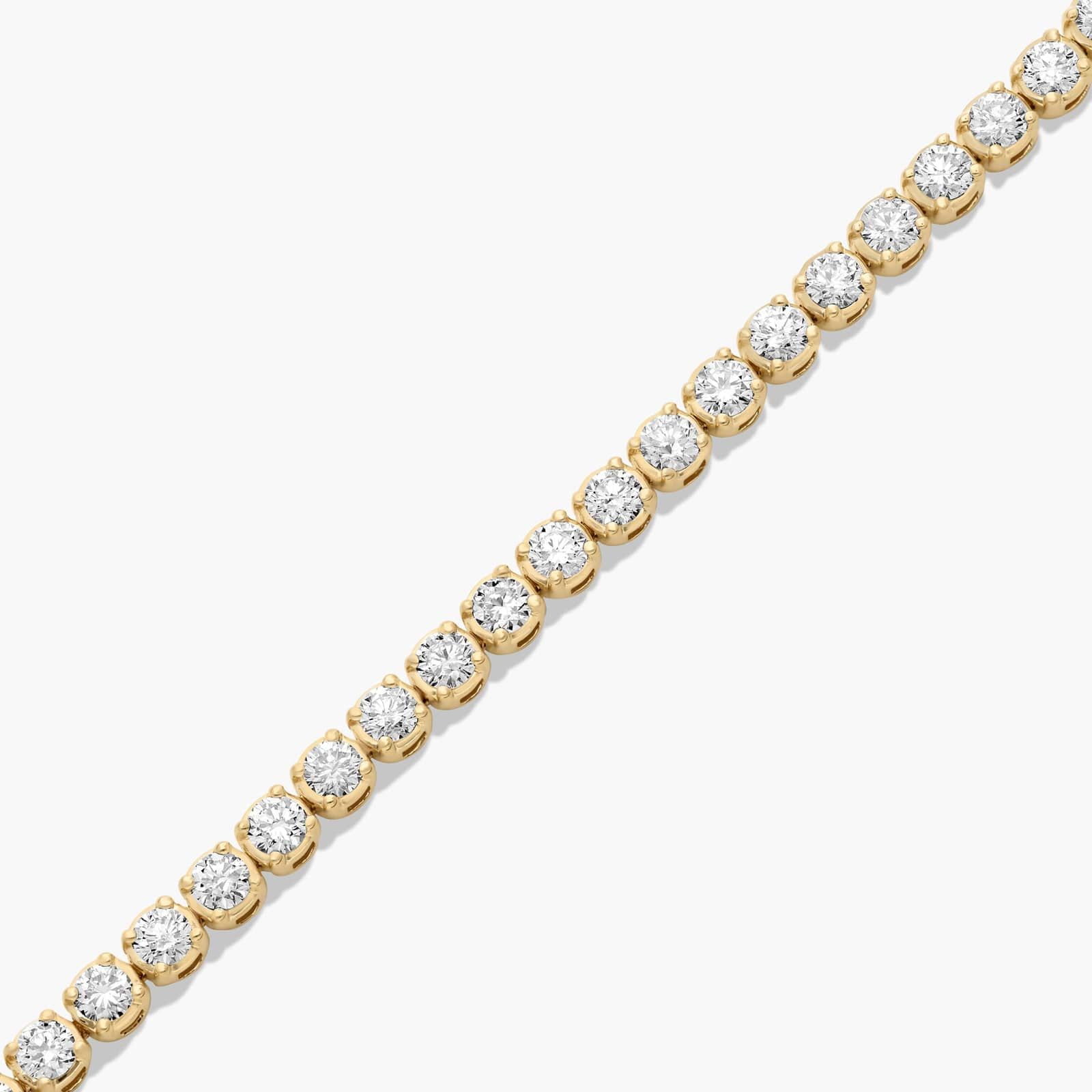 Tennis Bracelet With 7 CTW Lab-Grown Diamonds In 14K Yellow Gold (8")
