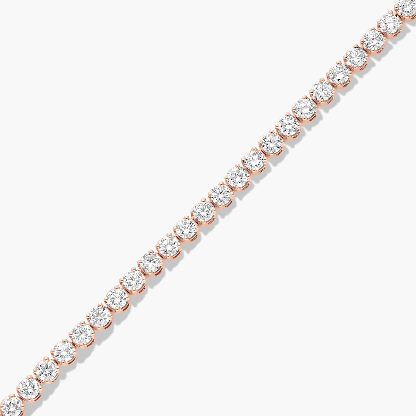 Tennis Bracelet With 8 CTW Diamonds In 14K Rose Gold (8")