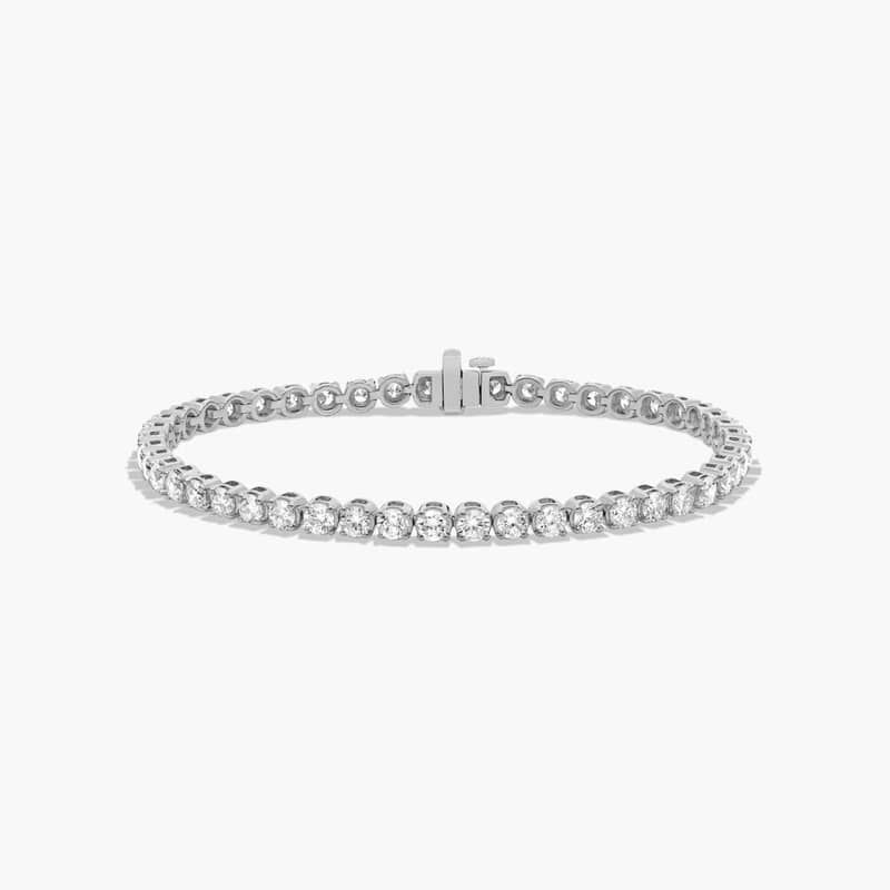 Tennis Bracelet With 8 CTW Lab-Grown Diamonds In 14K White Gold (8")