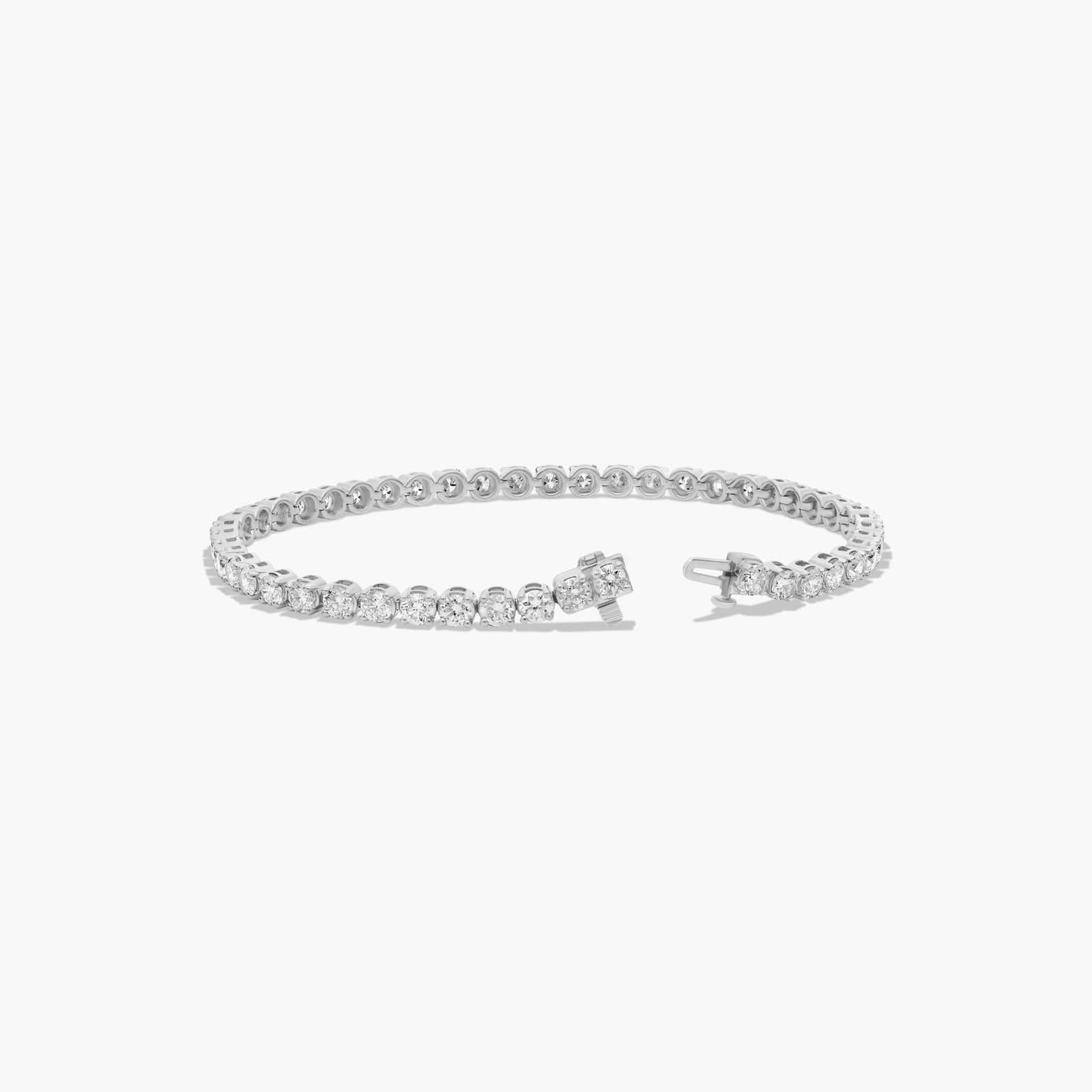 Tennis Bracelet With 8 CTW Lab-Grown Diamonds In 14K White Gold (8")