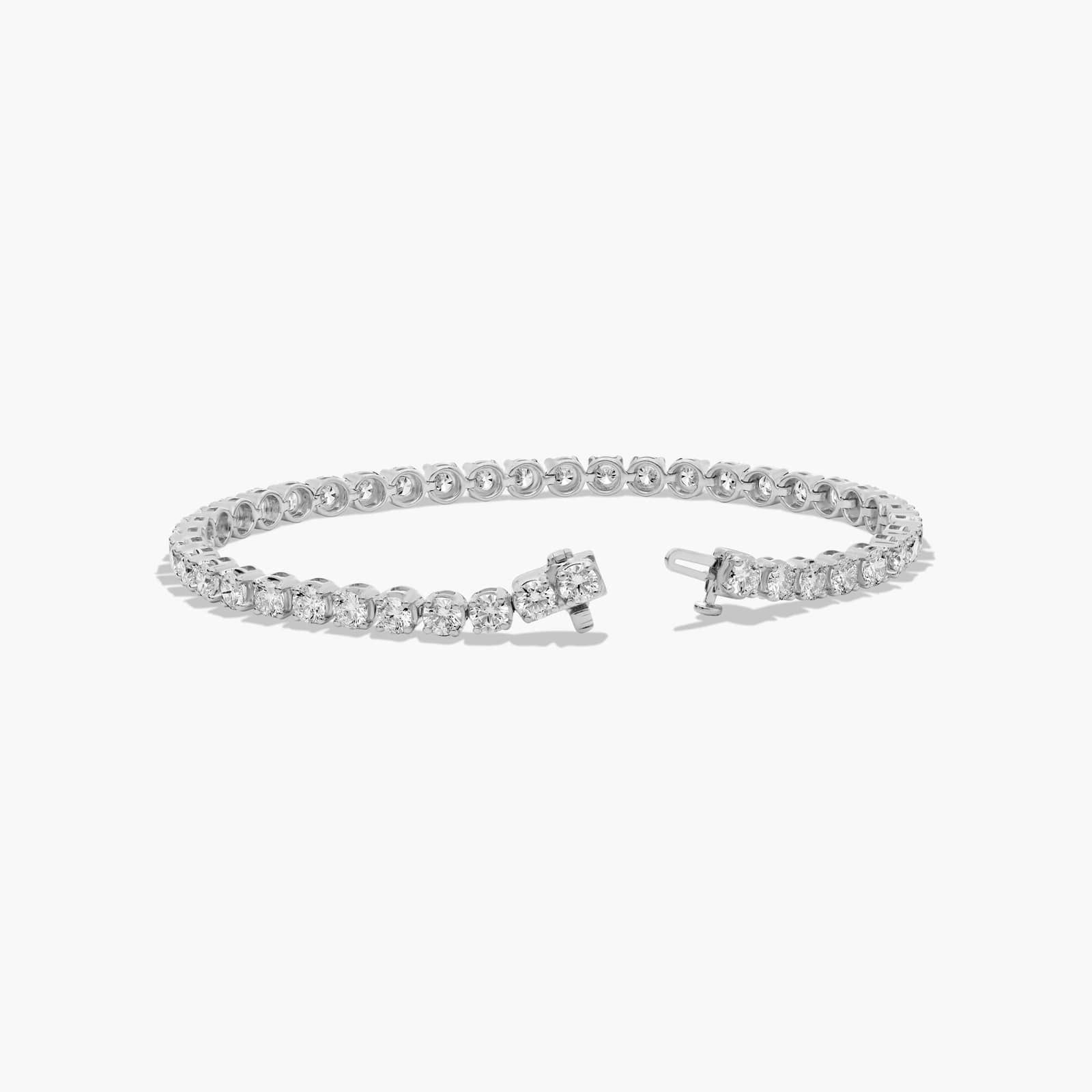 Tennis Bracelet With 10 CTW Lab-Grown Diamonds In 14K White Gold (8")