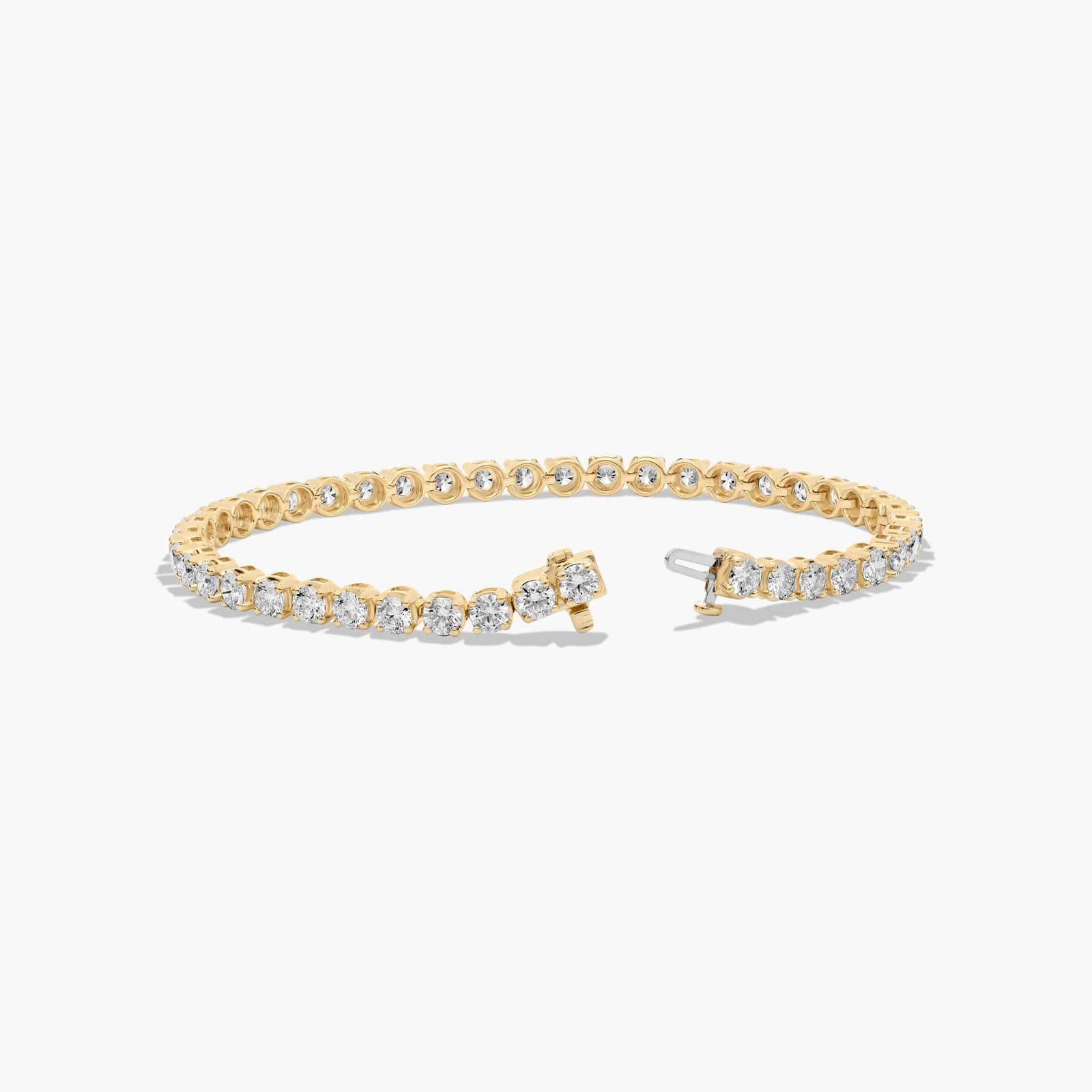 Tennis Bracelet With 10 CTW Lab-Grown Diamonds In 14K Yellow Gold (8")