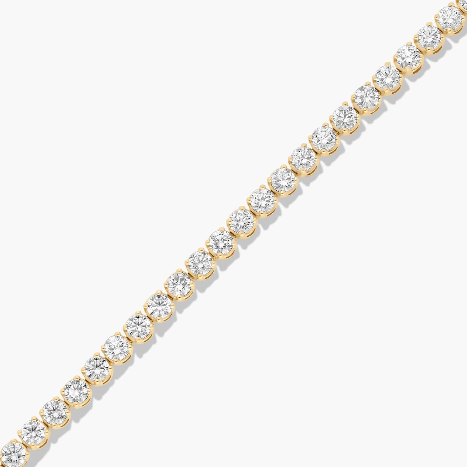 Tennis Bracelet With 10 CTW Lab-Grown Diamonds In 14K Yellow Gold (8")