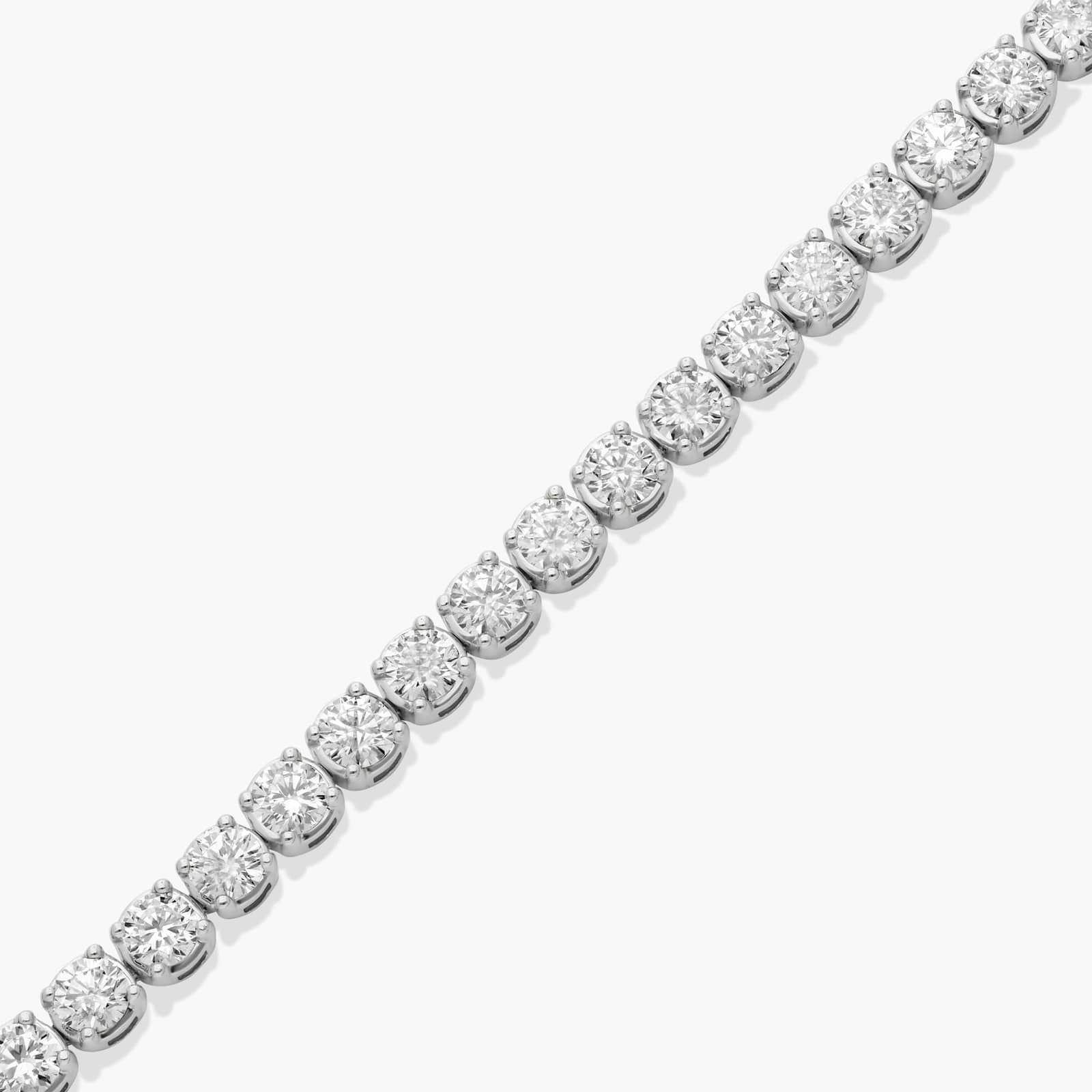 Tennis Bracelet With 12 CTW Lab-Grown Diamonds In 14K White Gold (8")