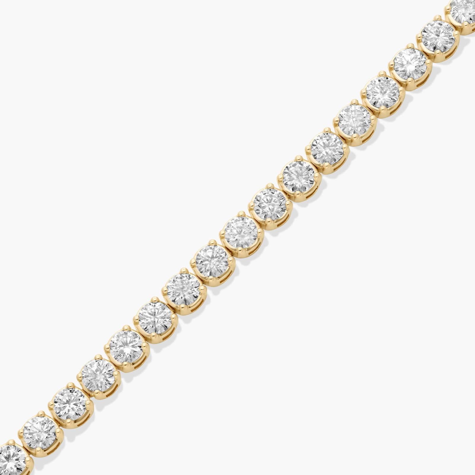 Tennis Bracelet With 12 CTW Lab-Grown Diamonds In 14K Yellow Gold (8")