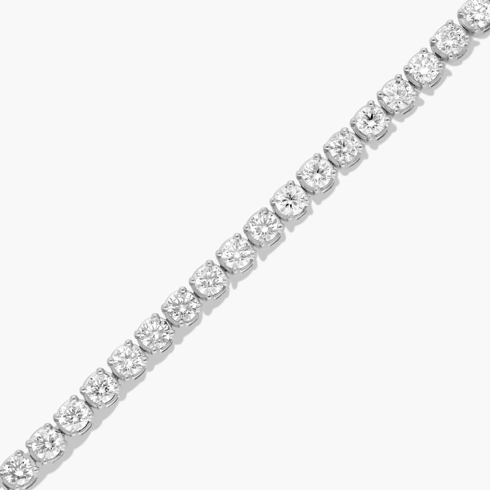 Tennis Bracelet With 15 CTW Lab-Grown Diamonds In 14K White Gold (8")