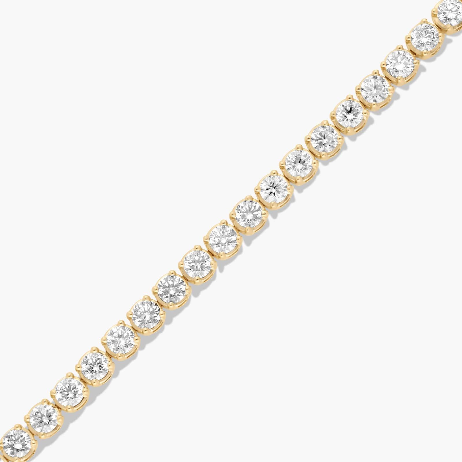 Tennis Bracelet With 15 CTW Lab-Grown Diamonds In 14K Yellow Gold (8")