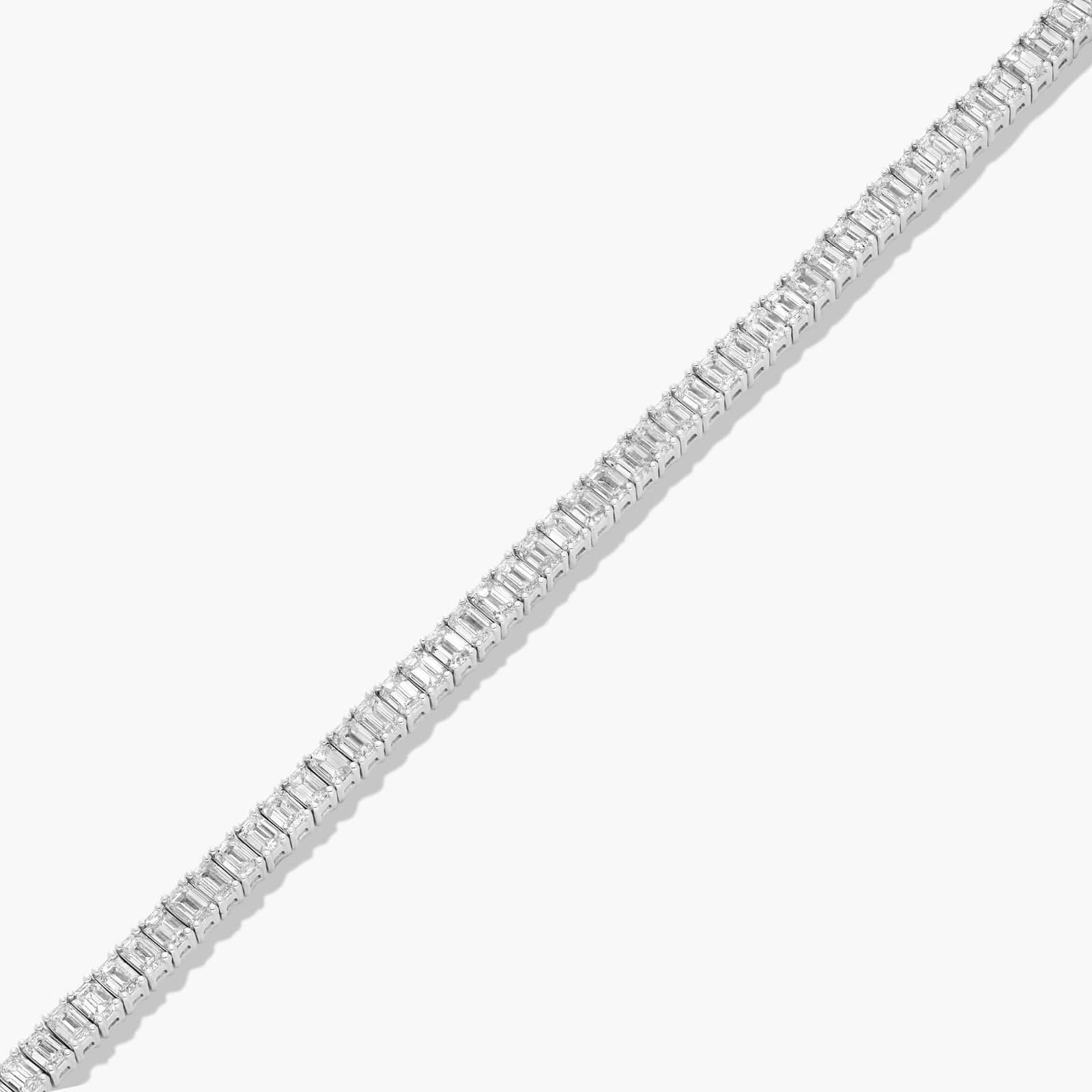 Tennis Bracelet With 5 CTW Emerald Cut Lab-Grown Diamonds In 14K White Gold (6")