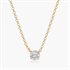 14K Yellow Gold Four Prong Basket Solitaire Lab-Grown Diamond Pendant (0.25 CTW - F-G / VS2-SI1)