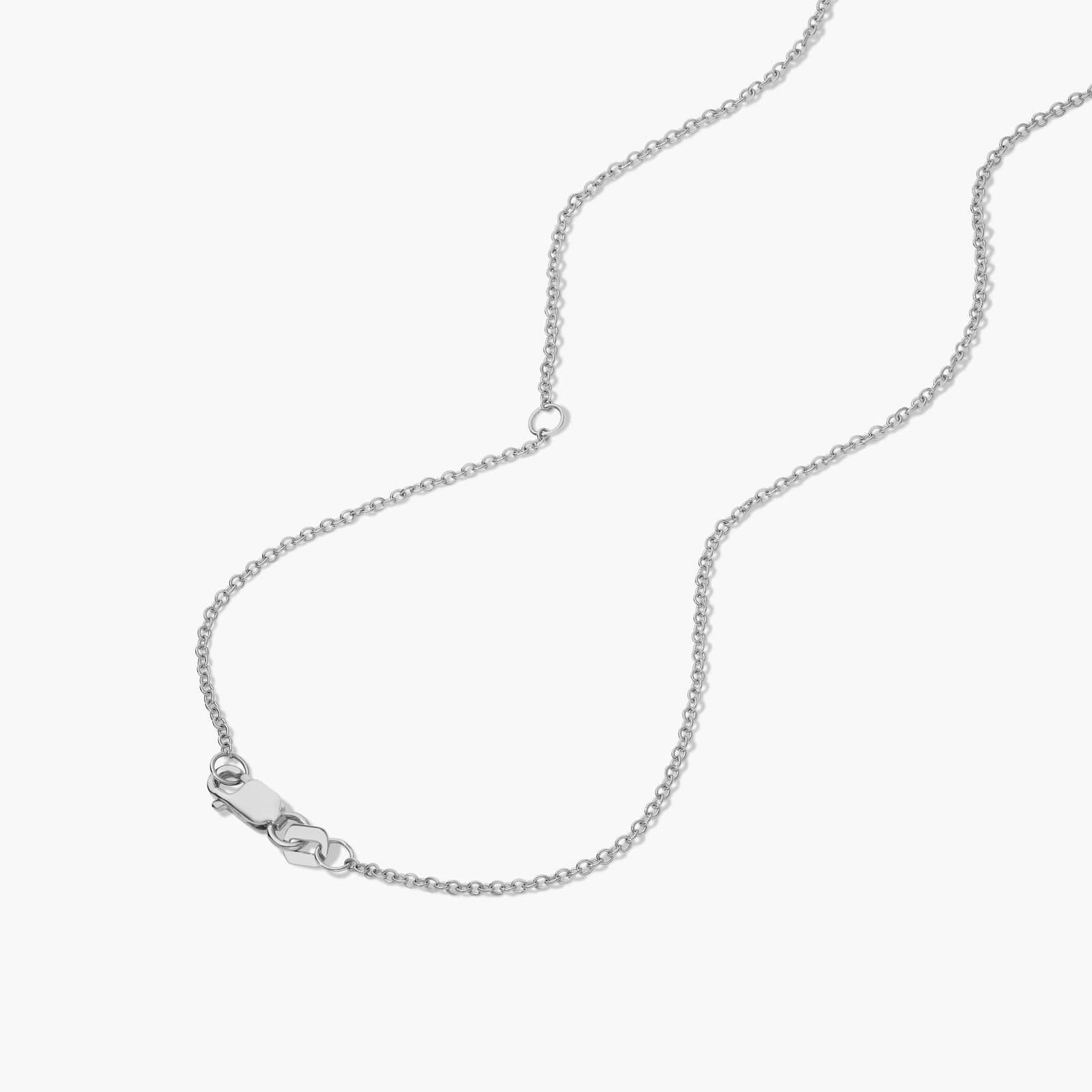 14K White Gold Kite Set Solitaire Lab Created Diamond Pendant (1.5 CTW - F-G / VS2-SI1)