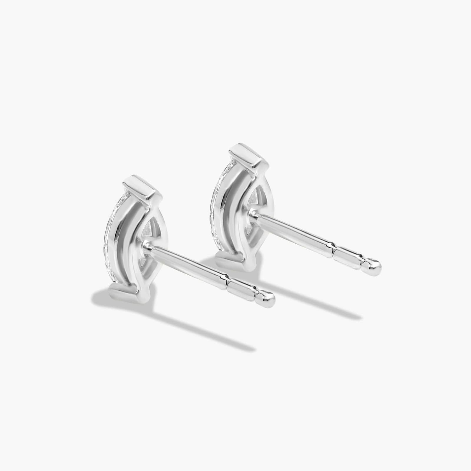 Marquise Cut 0.25 CTW Diamond Stud Earrings In Platinum