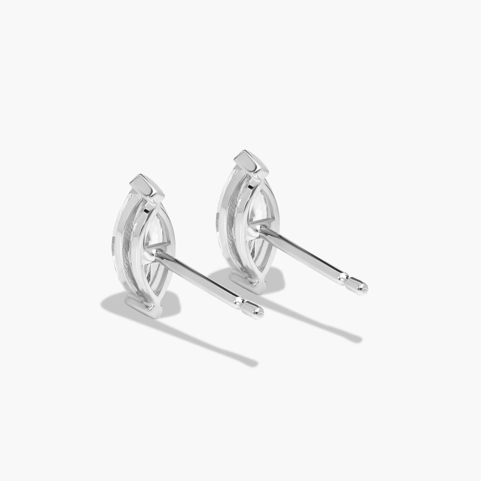 Marquise Cut 0.75 CTW Diamond Stud Earrings In Platinum