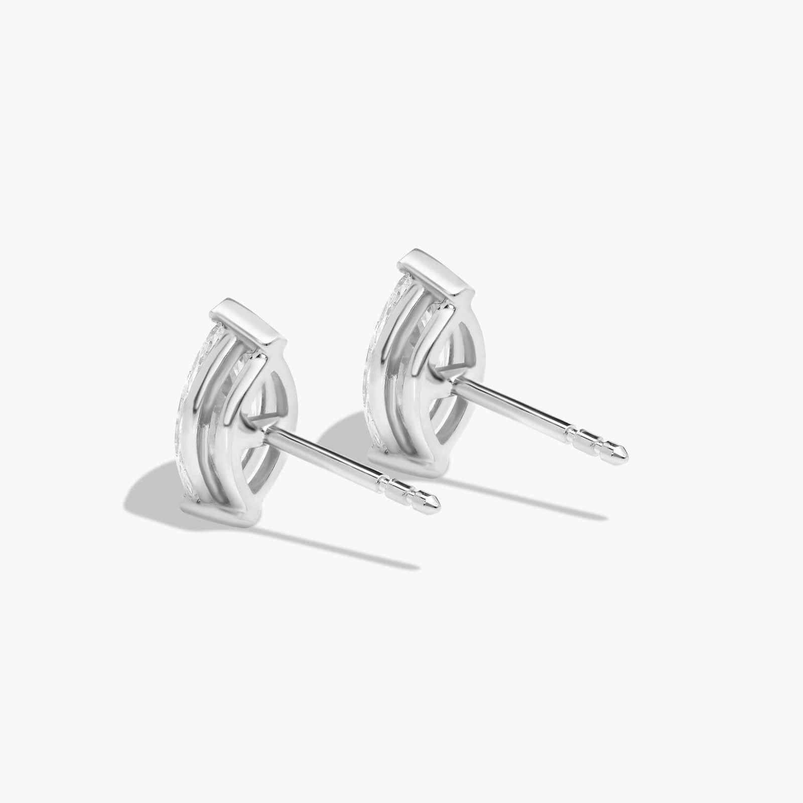 Marquise Cut 1.5 CTW Diamond Stud Earrings In Platinum