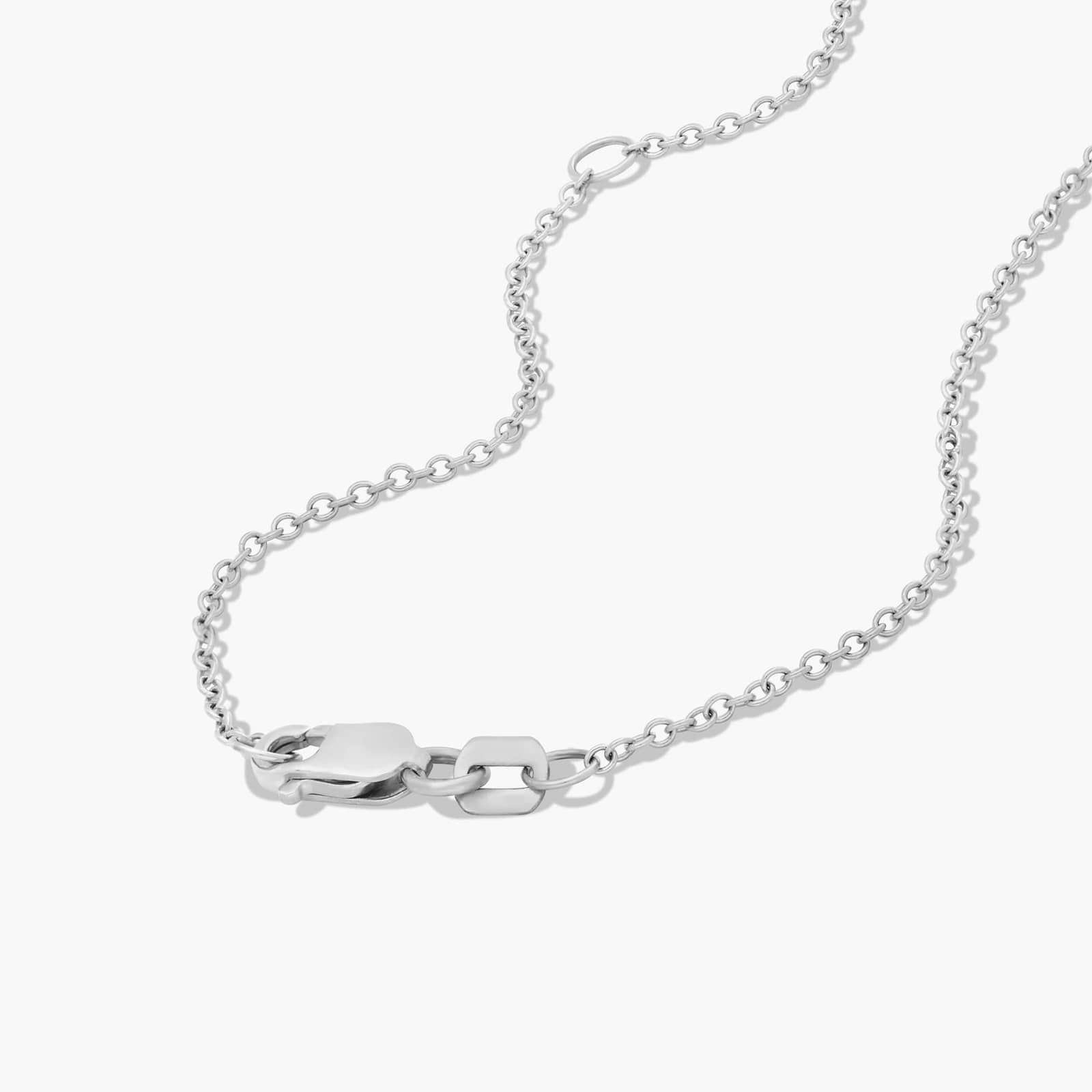 14K White Gold Emerald Cut Lab-Grown Diamond Solitaire Pendant (3.00 CTW - F-G / VS2-SI1)