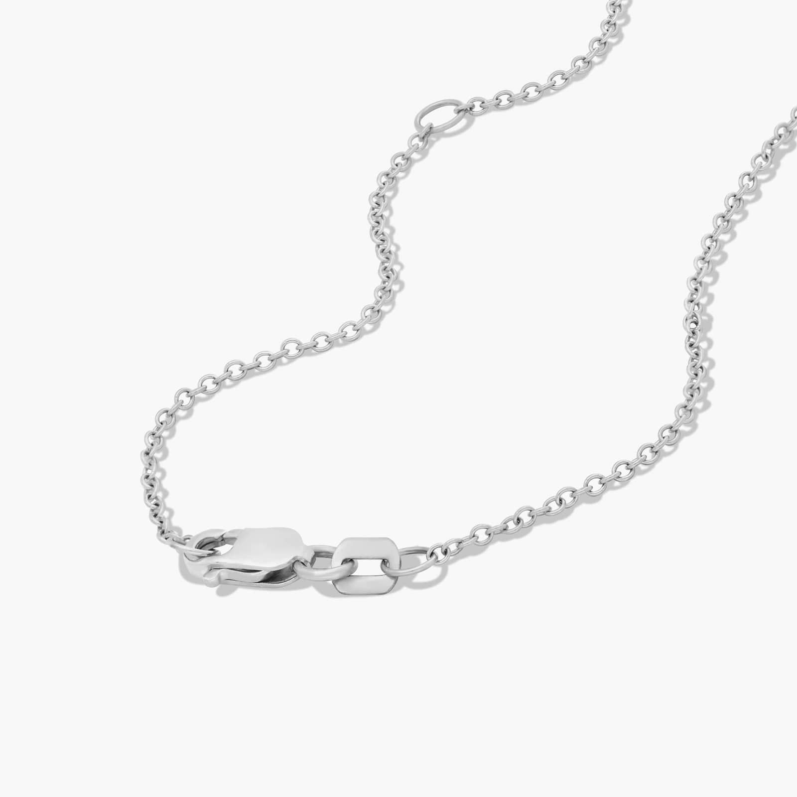 14K White Gold Cushion Shape Diamond Solitaire Pendant (0.75 CTW - H-I / SI1-SI2)