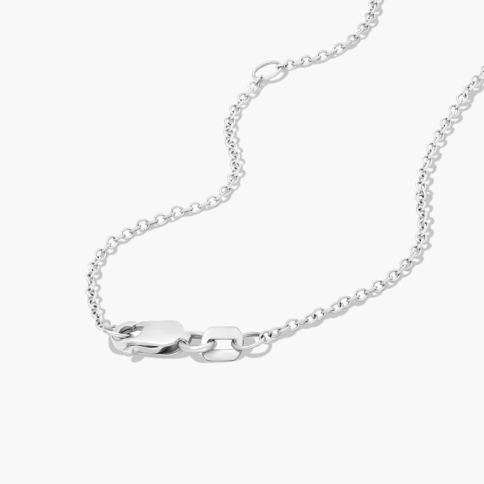 14K White Gold Princess Cut Diamond Solitaire Pendant (0.50 CTW - H-I / SI1-SI2)