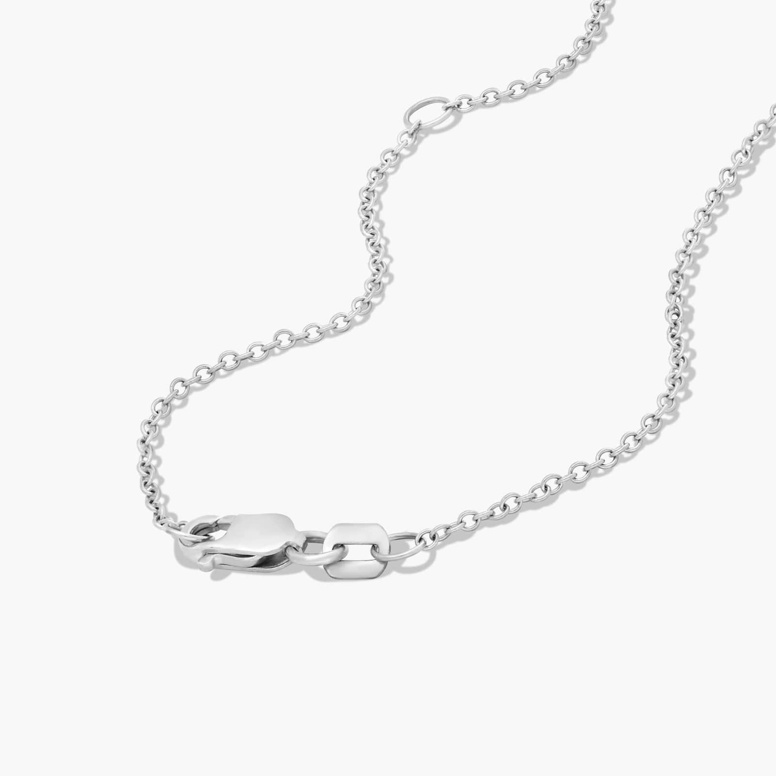 14K White Gold Pear Shape Diamond Solitaire Pendant (0.50 CTW - H-I / SI1-SI2)