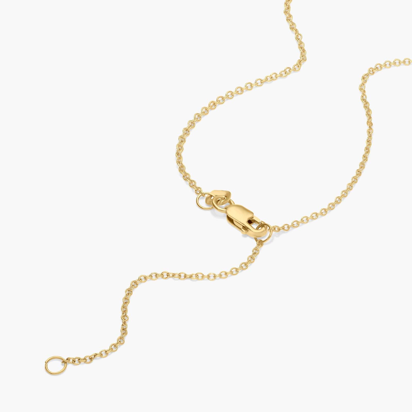Bezel Solitaire Pendant Necklace With 2 CTW Pear Shaped Lab-Grown Diamond in 14K Yellow Gold