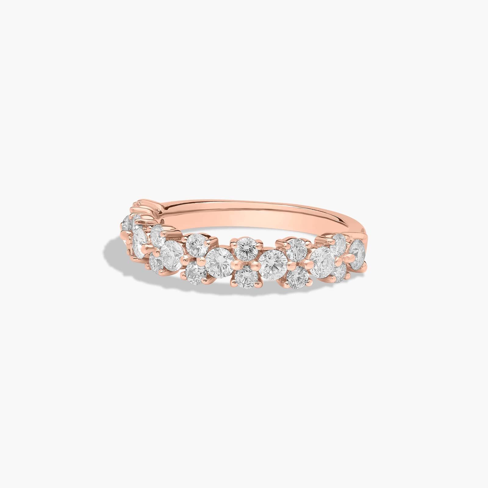 Butterfly Diamond Wedding Ring In 14K Rose Gold (2.00mm)