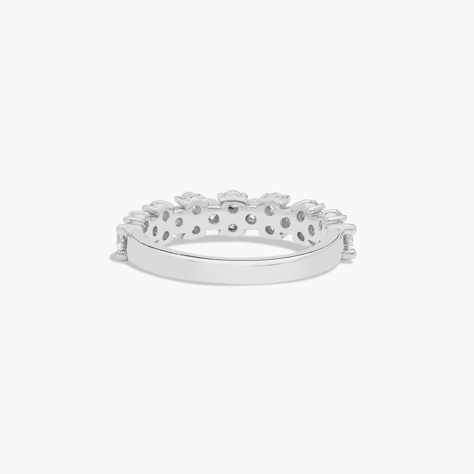 Butterfly Diamond Wedding Ring In 14K White Gold (2.00mm)