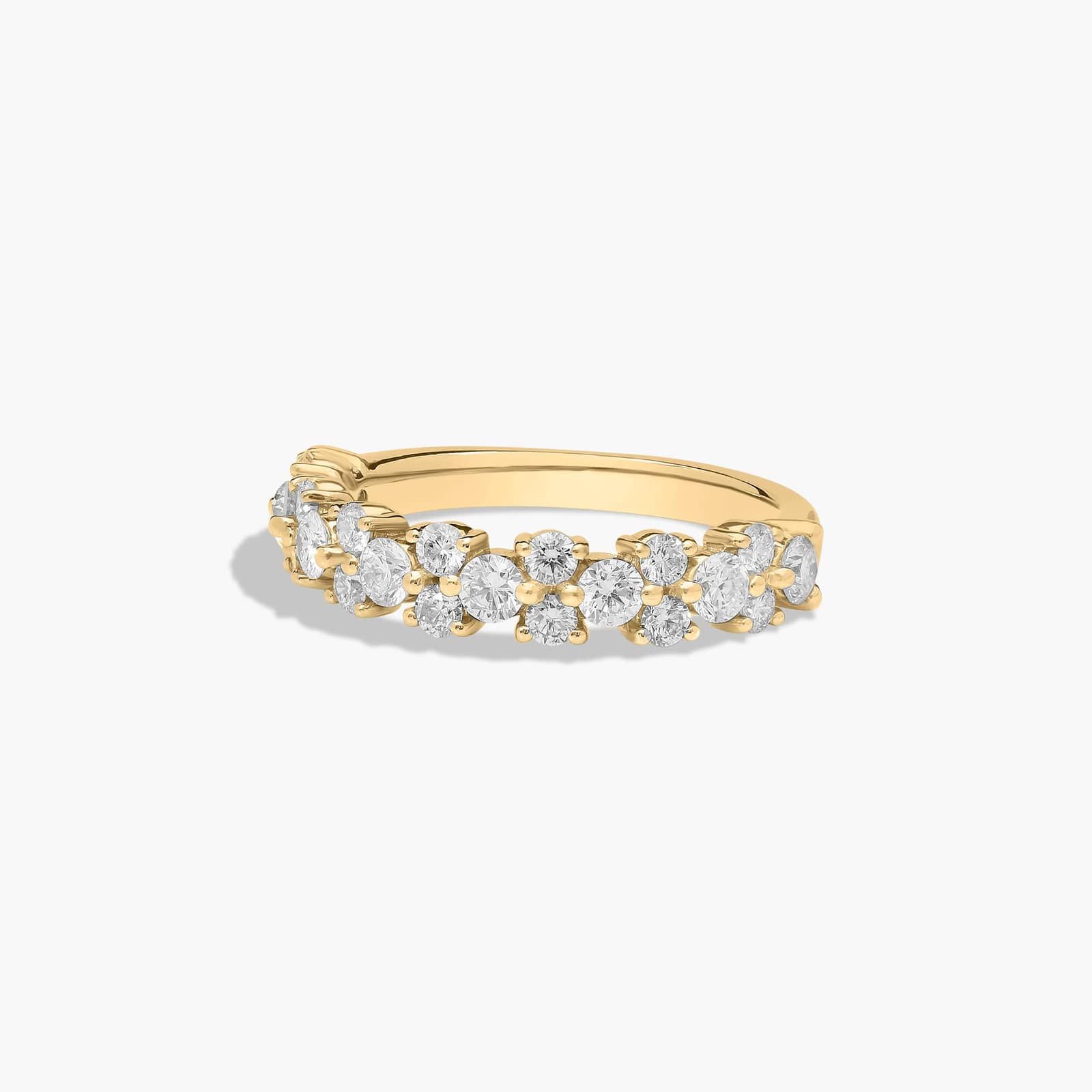 Butterfly Diamond Wedding Ring In 14K Yellow Gold (2.00mm)