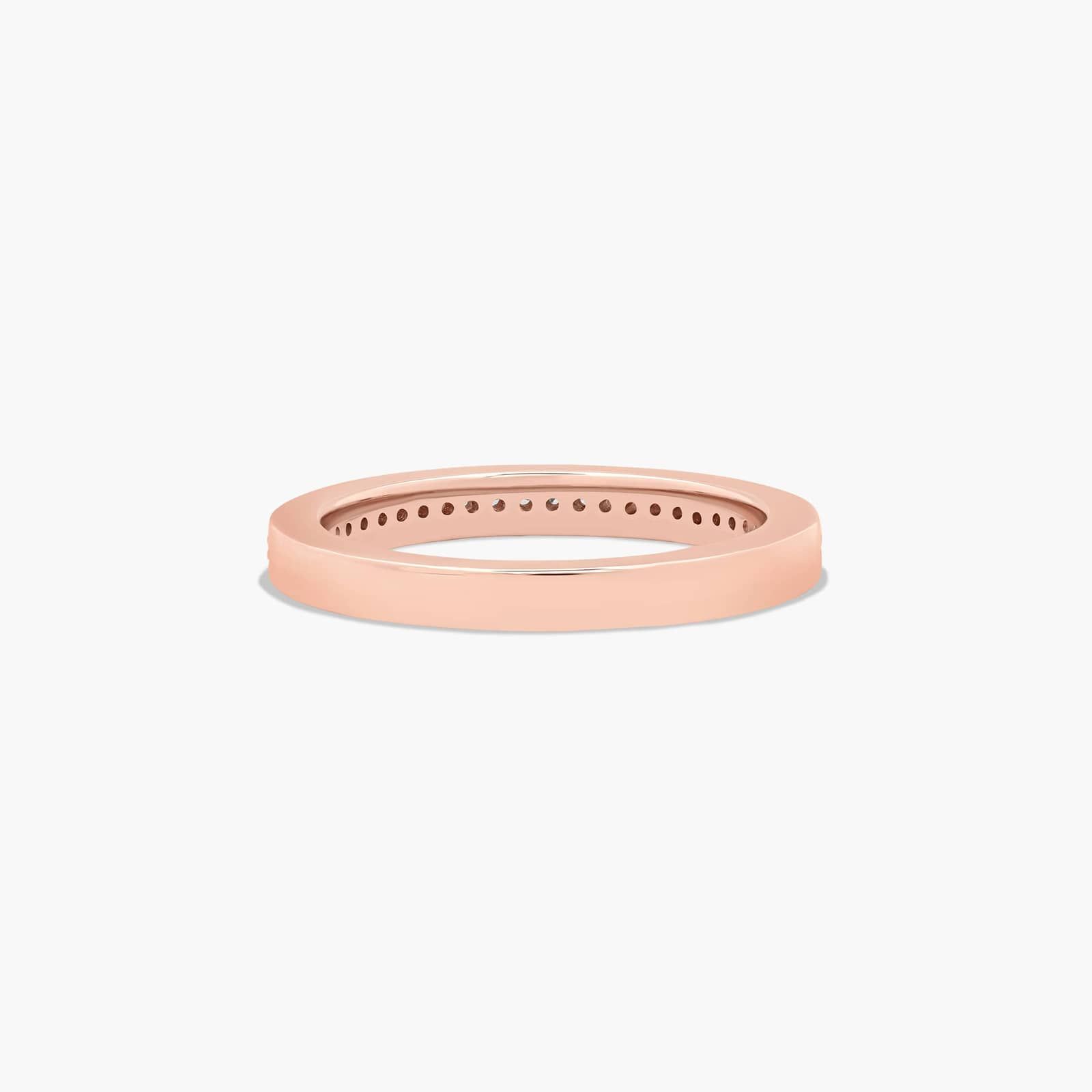 Pavé Wedding Ring With 0.2 CTW Diamonds In 14K Rose Gold (2.50mm)