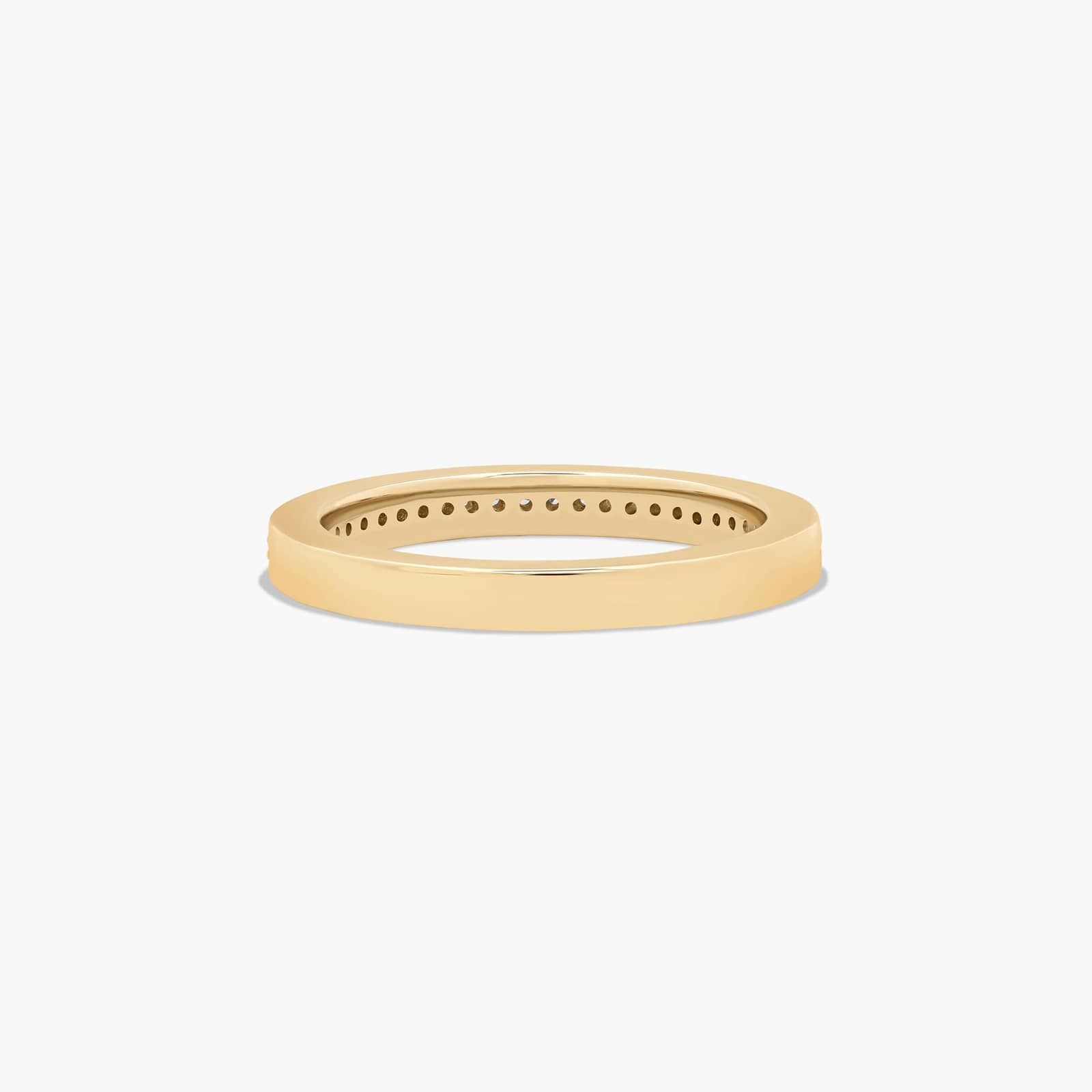 Pavé Wedding Ring With 0.2 CTW Diamonds In 14K Yellow Gold (2.50mm)