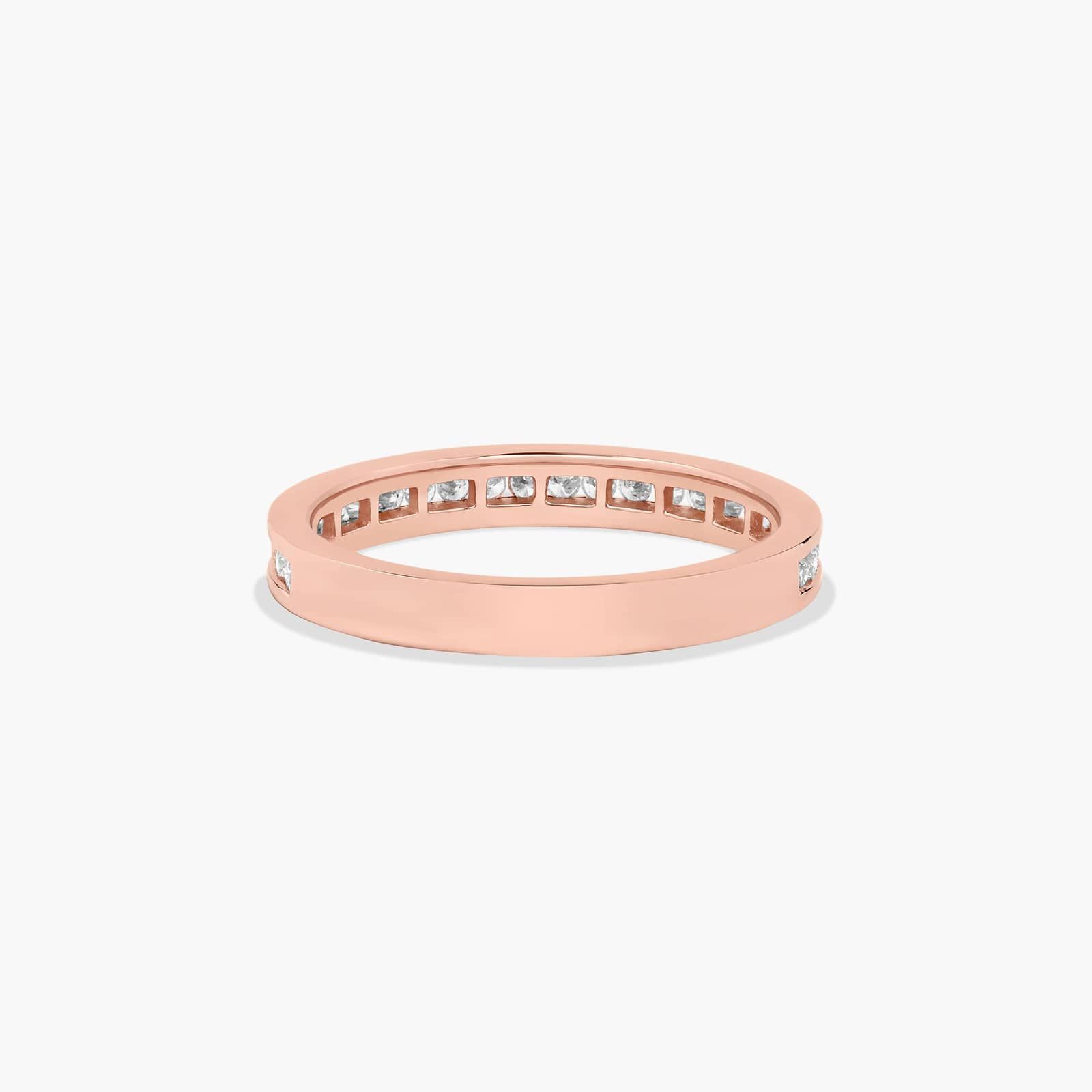 Channel Set Wedding Ring With 0.25 CTW Diamonds In 14K Rose Gold (2.50mm)