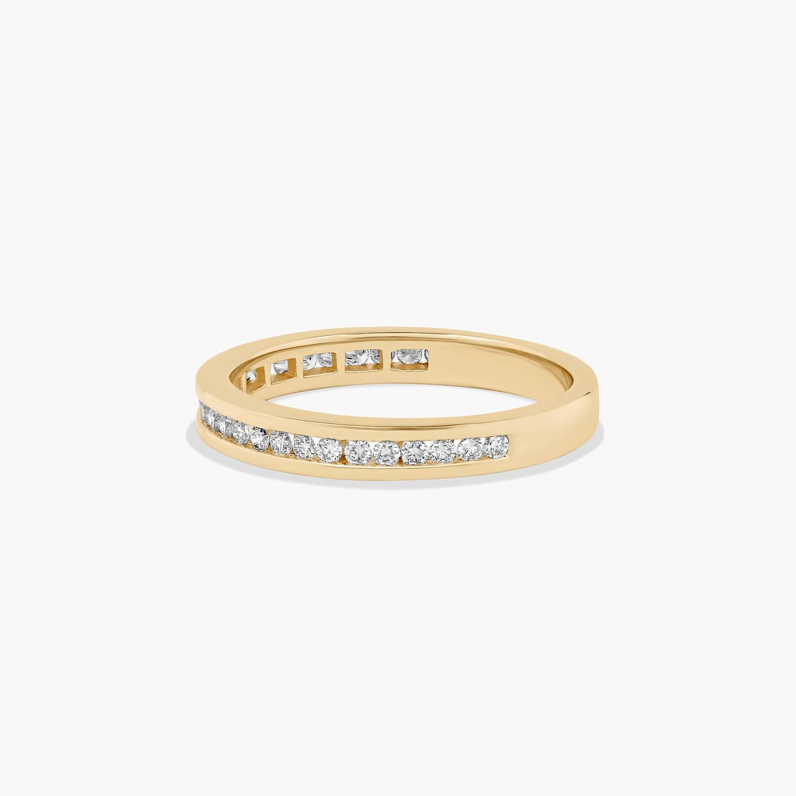 Channel Set Wedding Ring With 0.28 CTW Diamonds In 18K Yellow Gold (2.50mm)