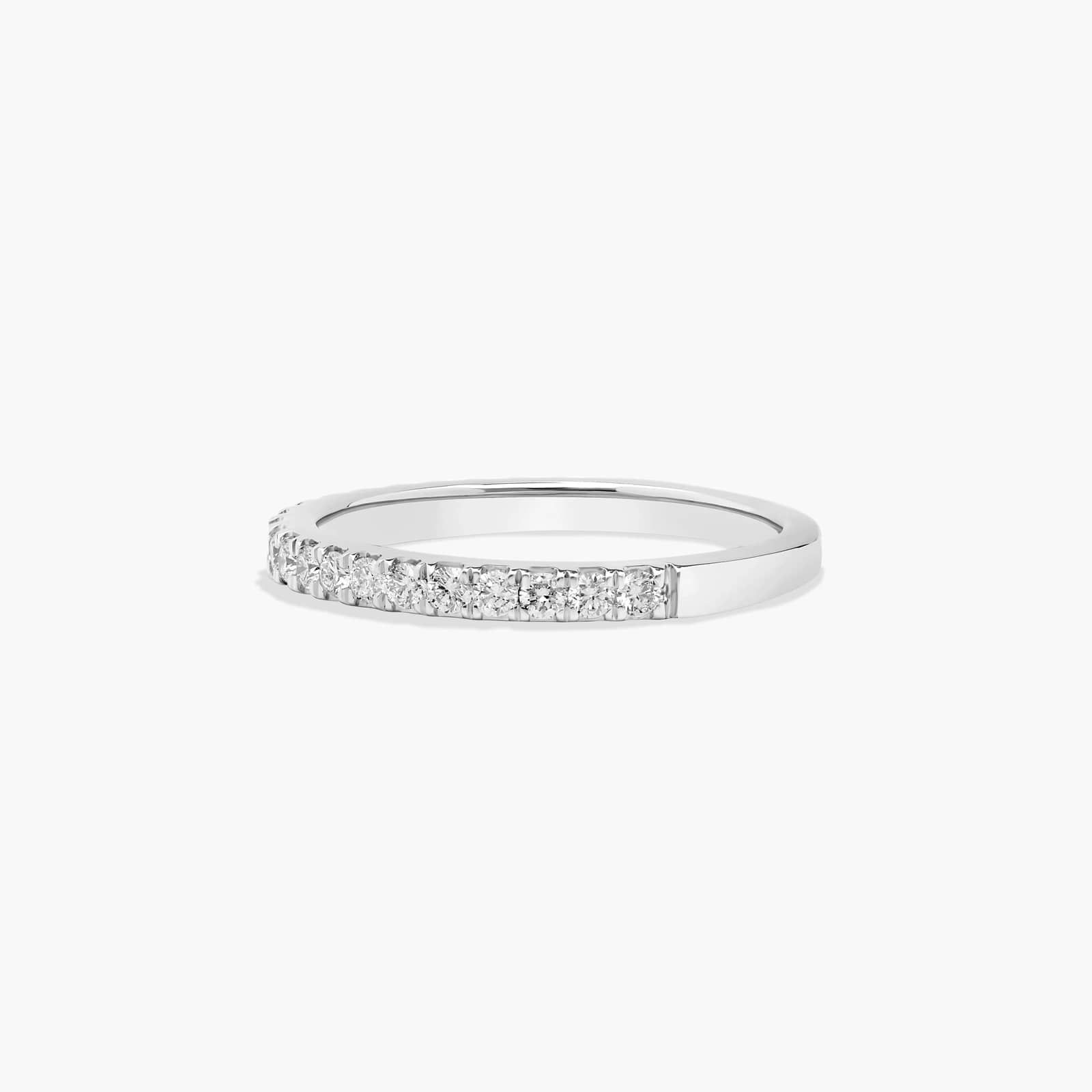 Common Prong Wedding Ring With 0.33 CTW Diamonds In 14K White Gold (1.50mm)