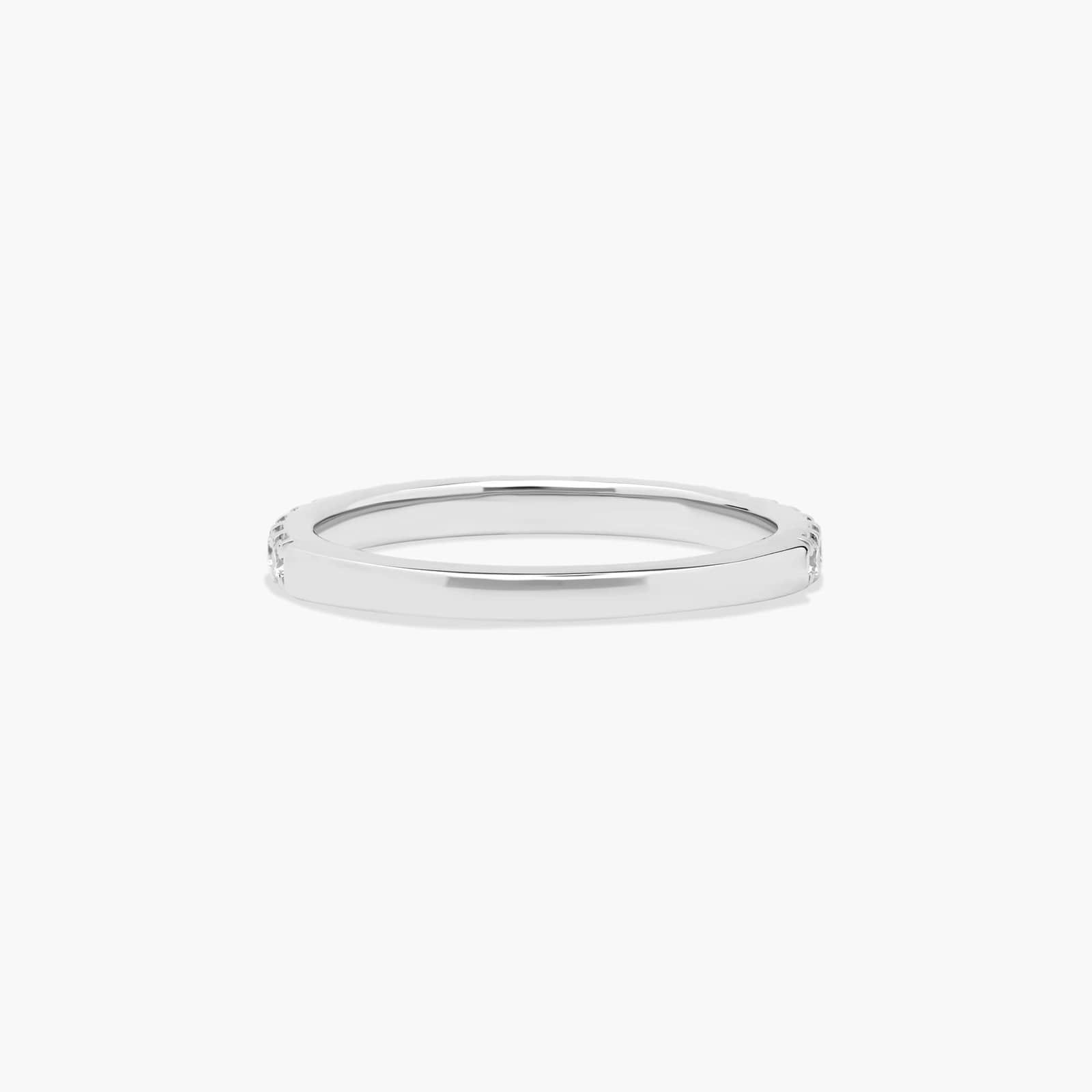 Common Prong Wedding Ring With 0.33 CTW Diamonds In 14K White Gold (1.50mm)