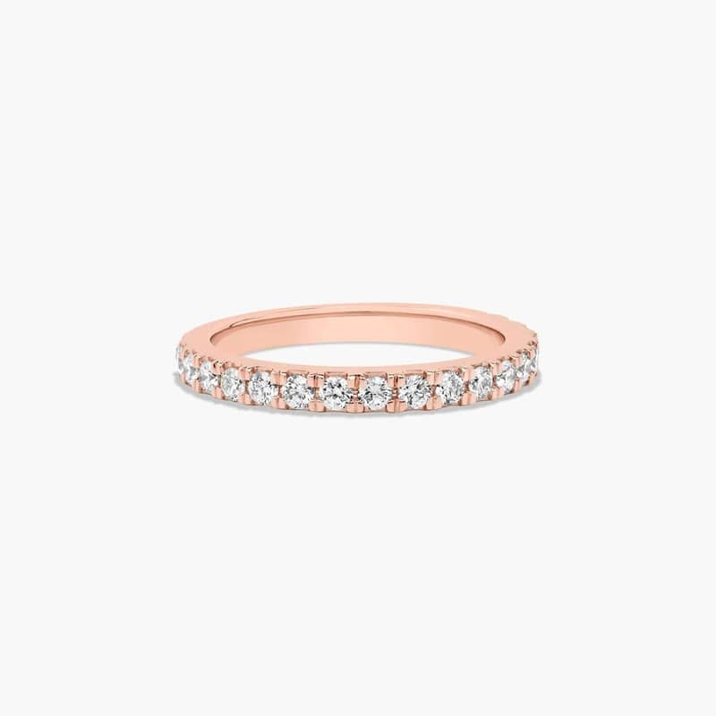 Split Prong Wedding Ring With 0.45 CTW Diamonds In 14K Rose Gold (2.00mm)