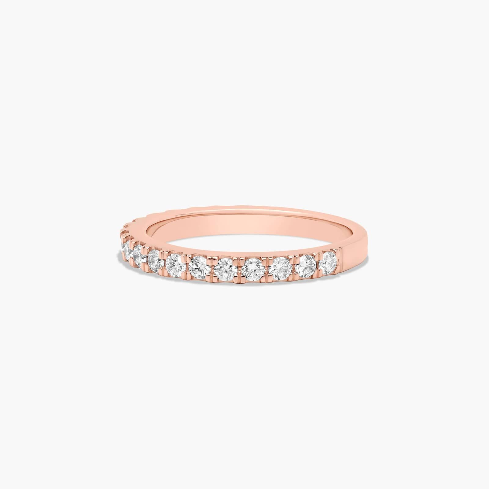 Split Prong Wedding Ring With 0.45 CTW Diamonds In 14K Rose Gold (2.00mm)