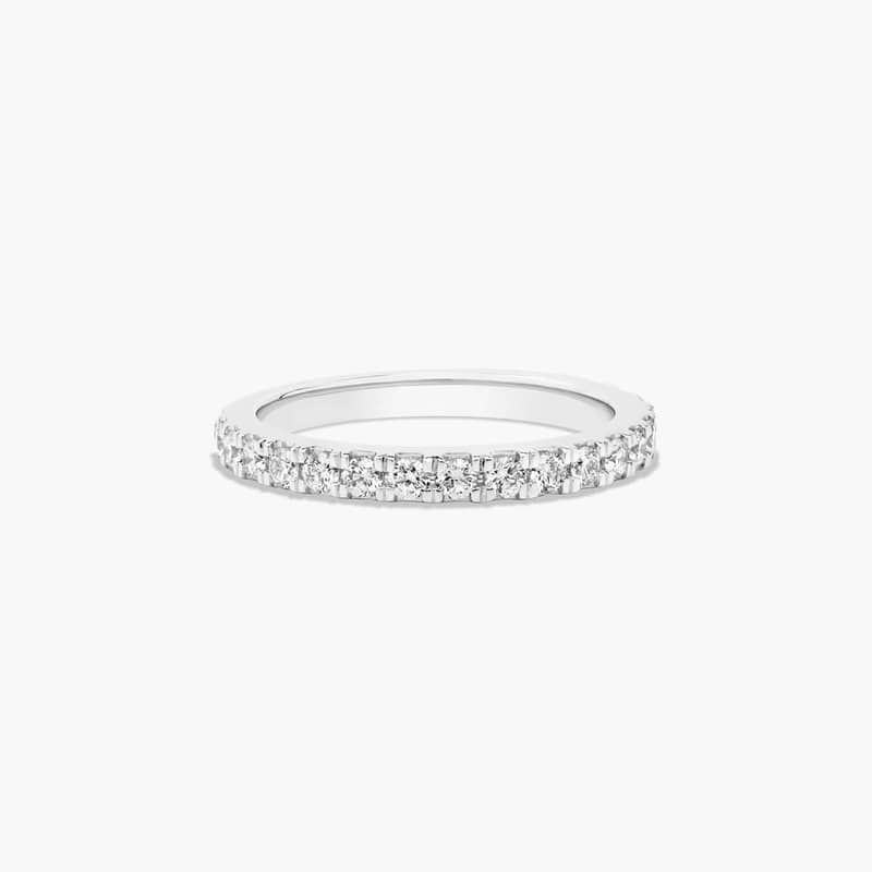 Common Prong Wedding Ring With 0.57 CTW Diamonds In 14K White Gold (2.00mm)
