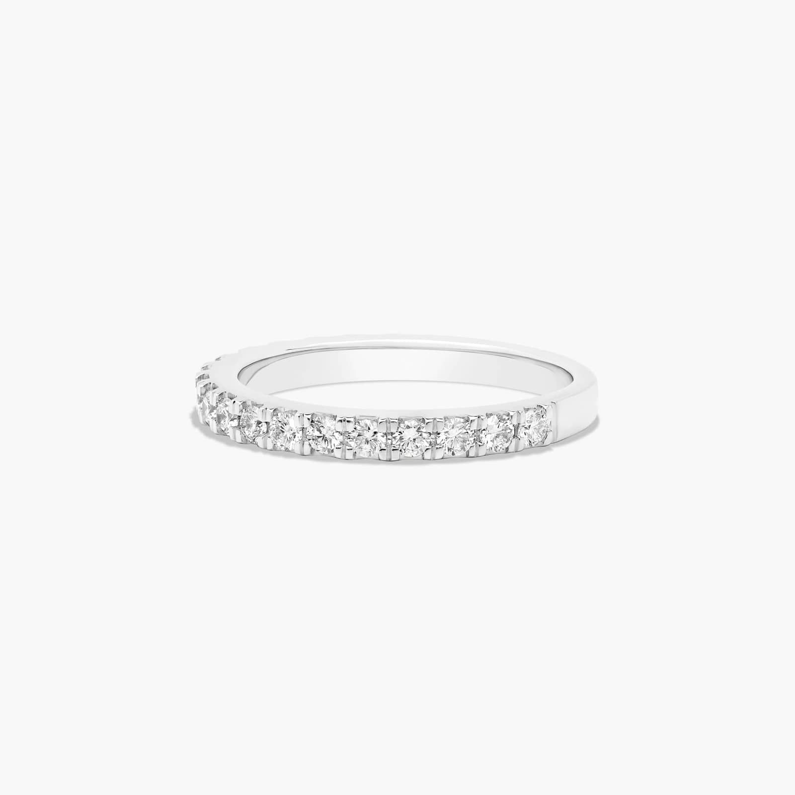 Common Prong Wedding Ring With 0.57 CTW Diamonds In 14K White Gold (2.00mm)