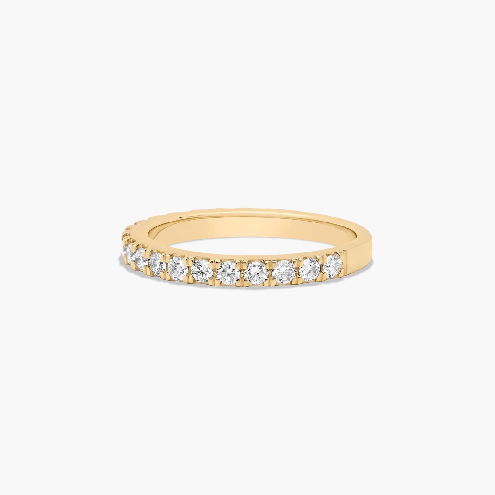 Common Prong Wedding Ring With 0.57 CTW Diamonds In 18K Yellow Gold (2.00mm)